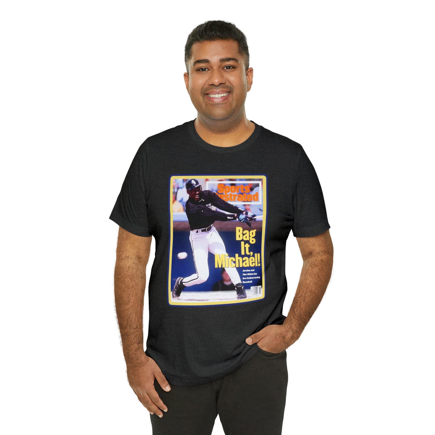 90s Throwback Michael Jordan Sports Illustrated Magazine Unisex Jersey Short Sleeve Tee