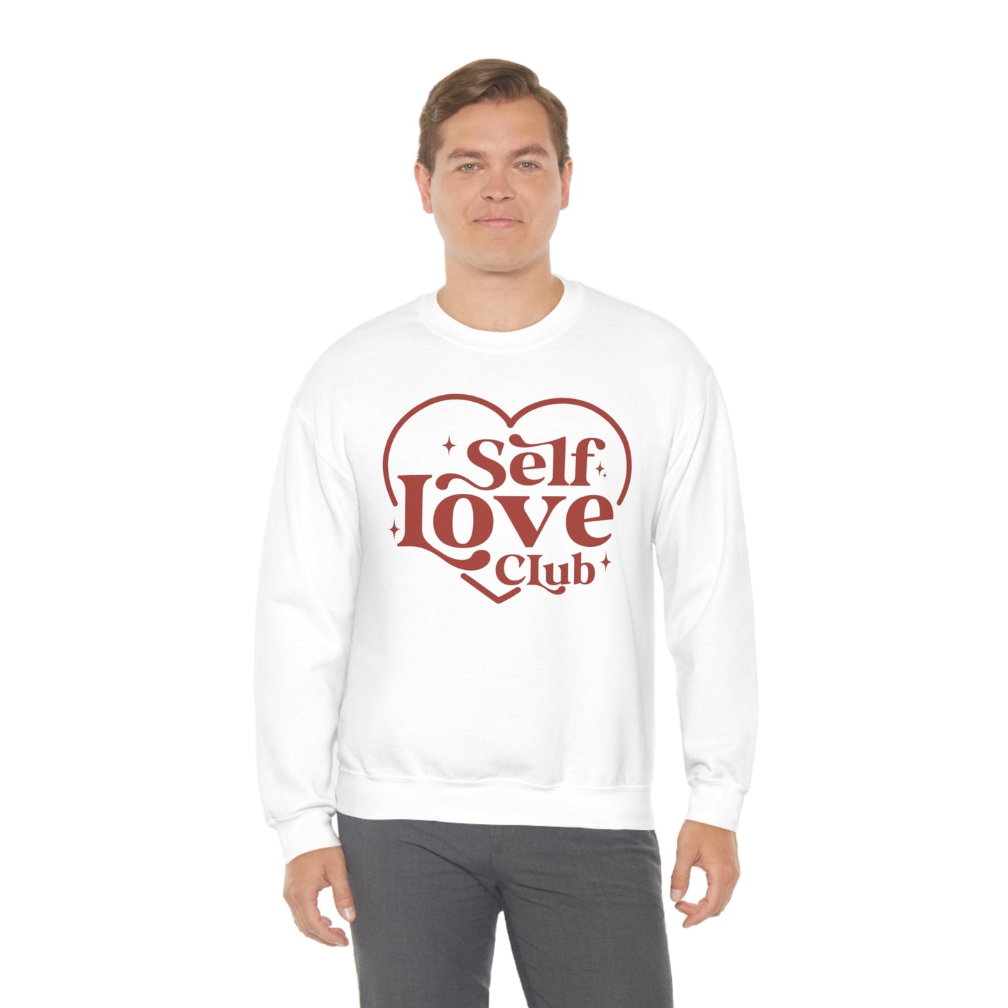 Self Love Club Valentines Day Unisex Heavy Blend Crewneck Sweatshirt
