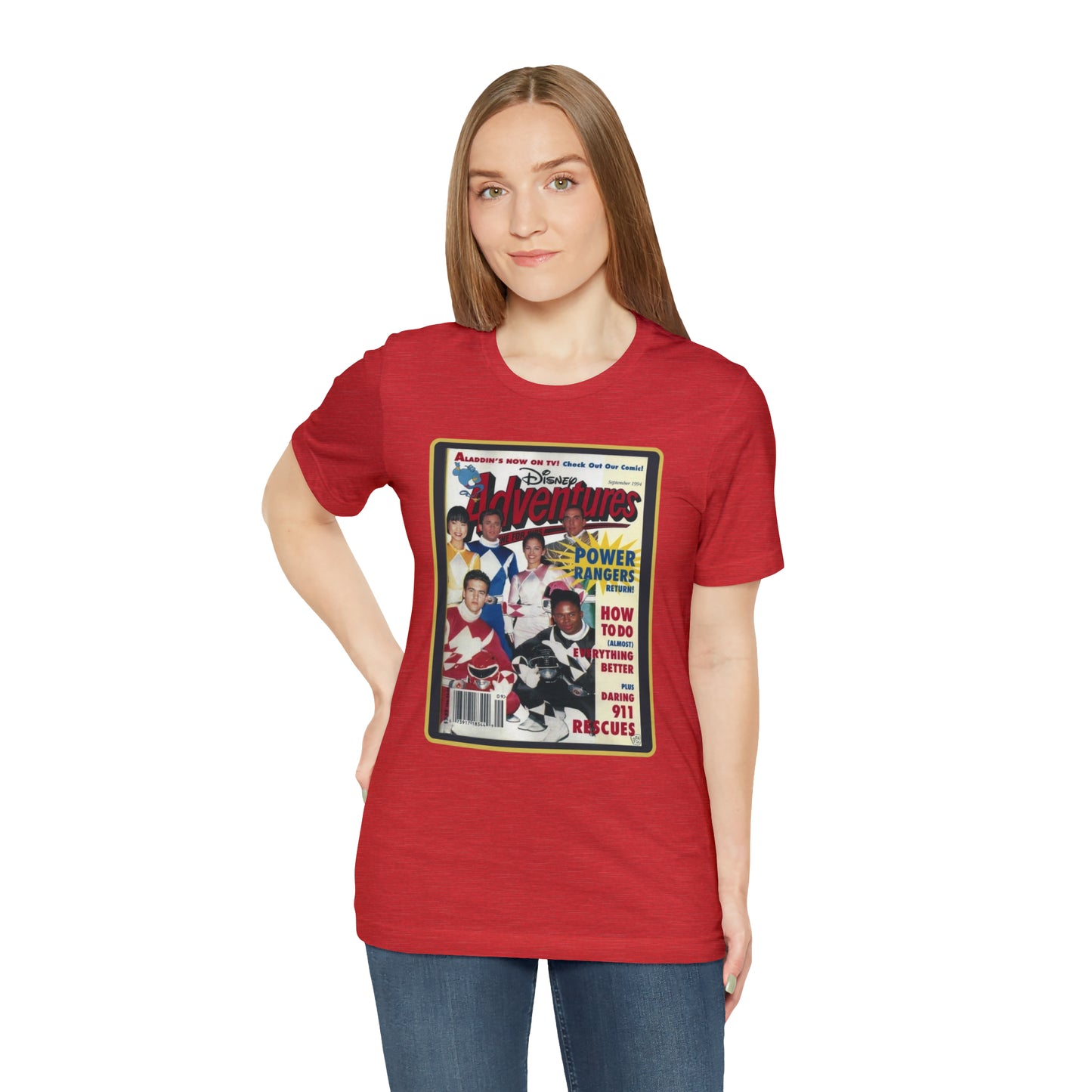 90s Throwback Power Rangers Unisex Jersey Short Sleeve Tee