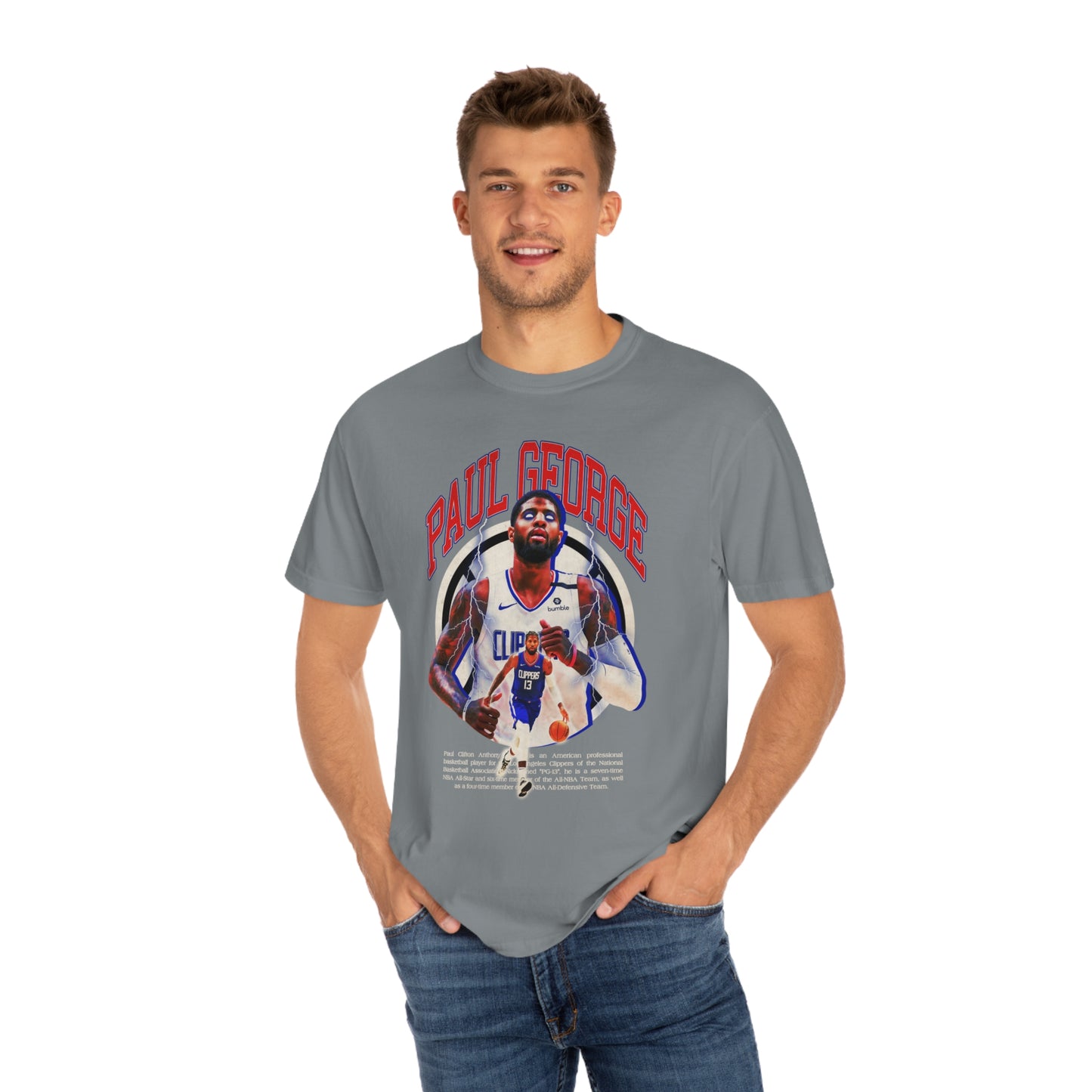 Clipper Basketball Paul Unisex Garment-Dyed T-shirt