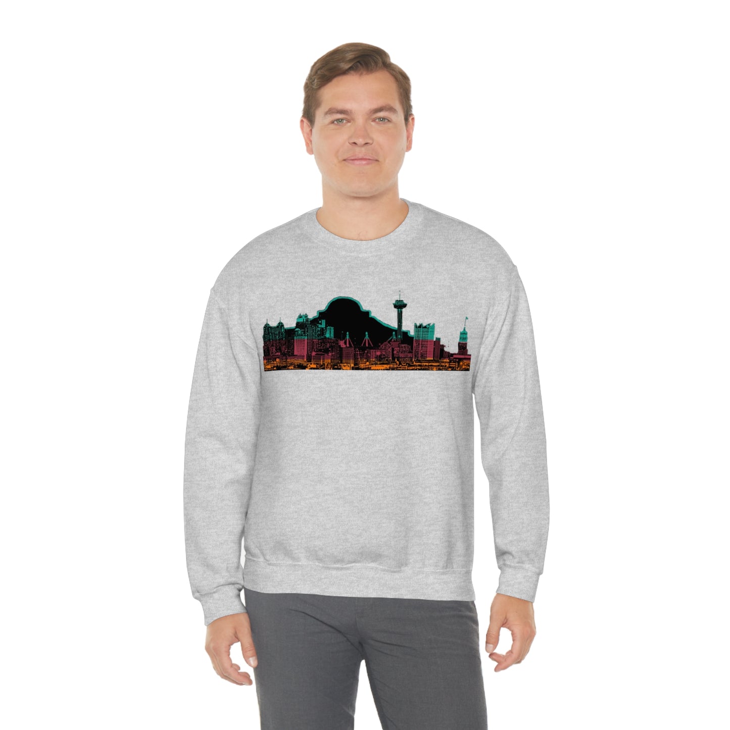 San Antonio Spurs Basketball Unisex Heavy Blend Crewneck Sweatshirt