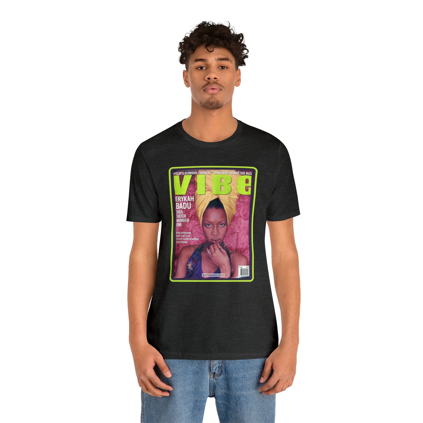 90s Throwback Erykah Badu Vibe Magazine Unisex Jersey Short Sleeve Tee
