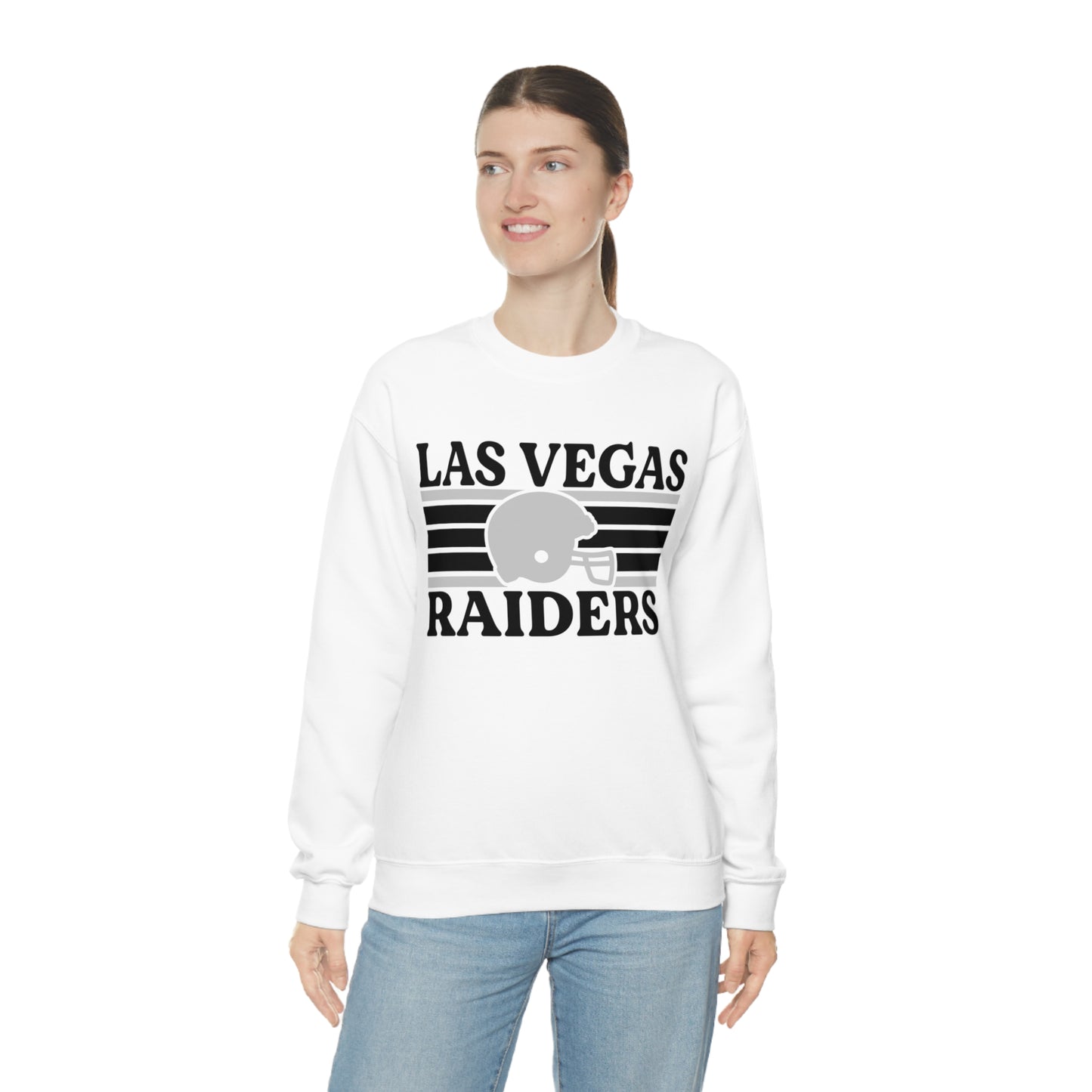 Retro Style Las Vegas Football Unisex Heavy Blend Crewneck Sweatshirt