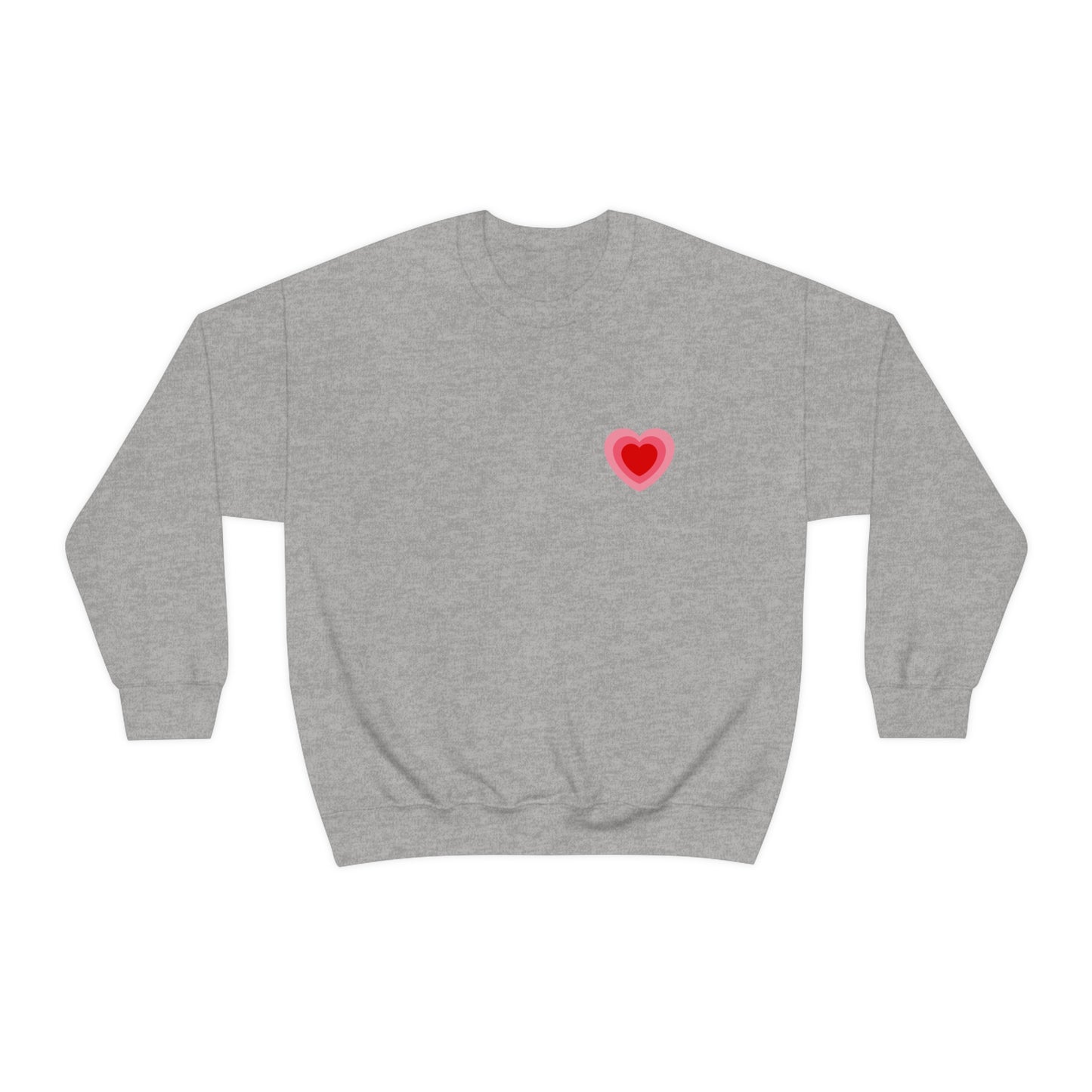 Heart Thick Thighs Love Vibes Valentines Day Unisex Heavy Blend Crewneck Sweatshirt Front/Back Print