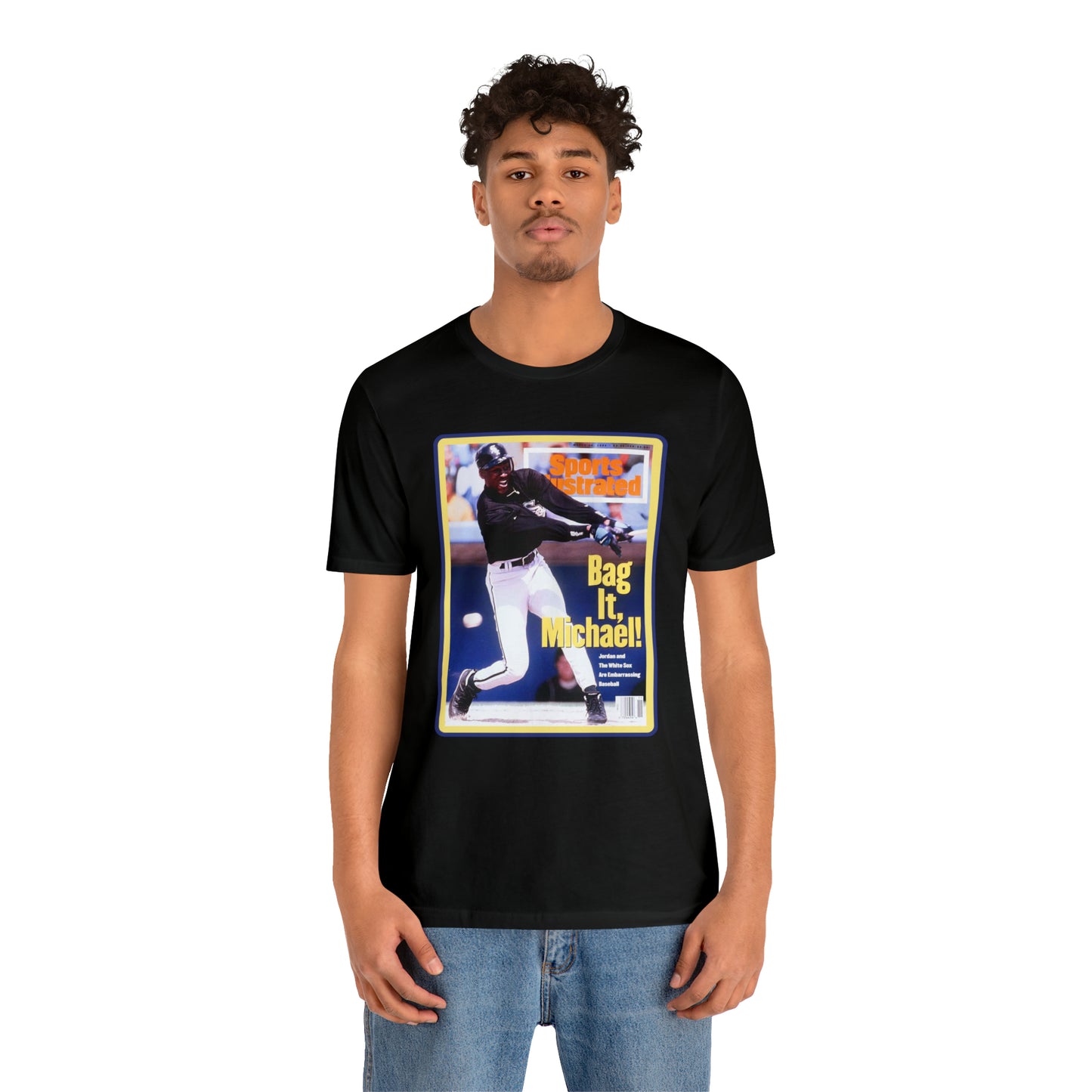 90s Throwback Michael Jordan Sports Illustrated Magazine Unisex Jersey Short Sleeve Tee