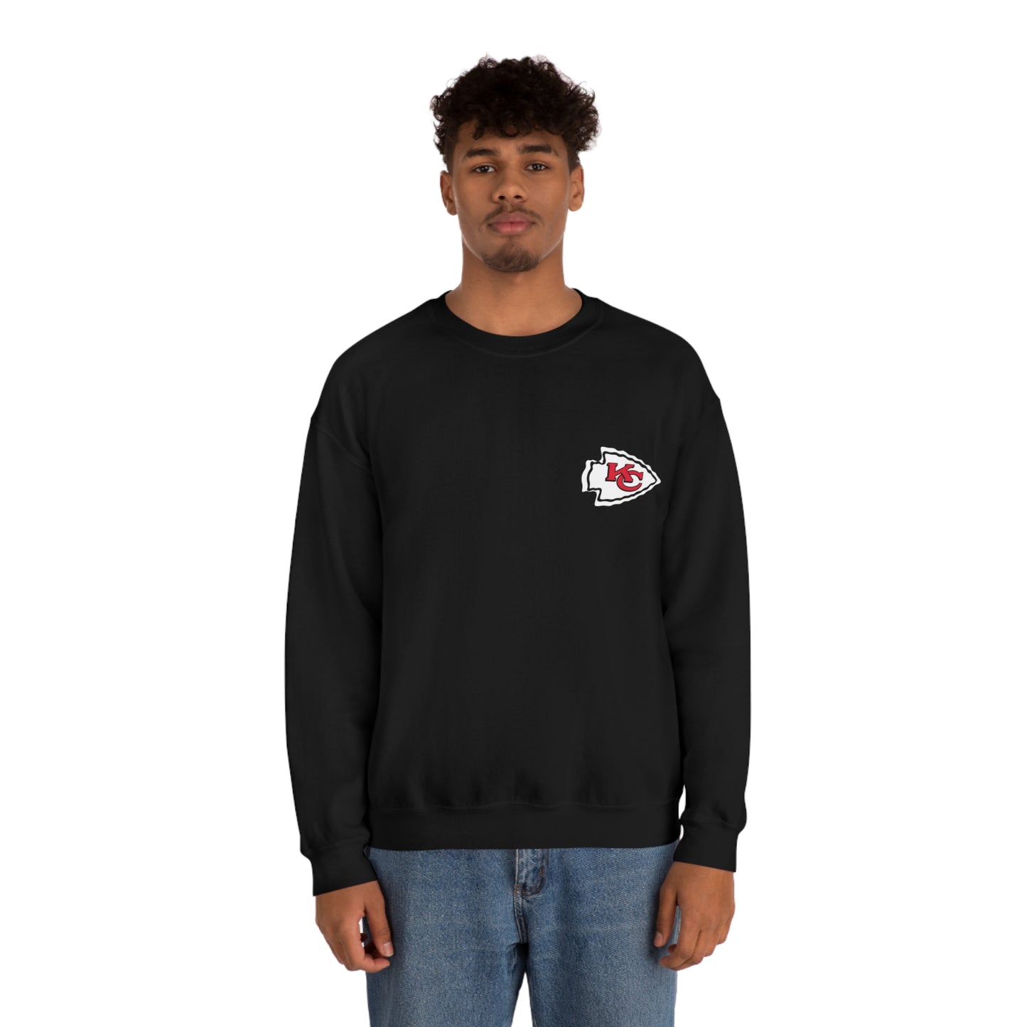 Kansas Mahomes Football Unisex Heavy Blend Crewneck Sweatshirt Front/Back Print