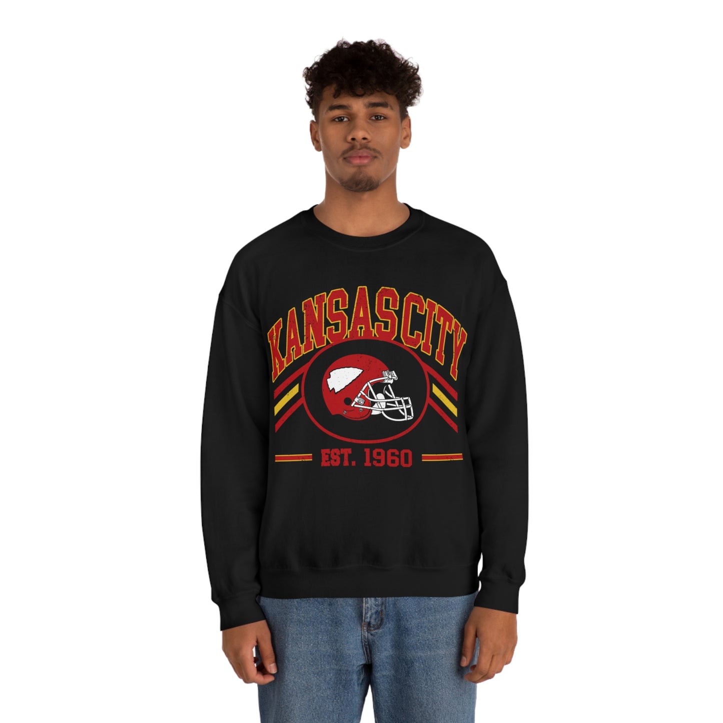 Kansas City Football Unisex Heavy Blend Crewneck Sweatshirt