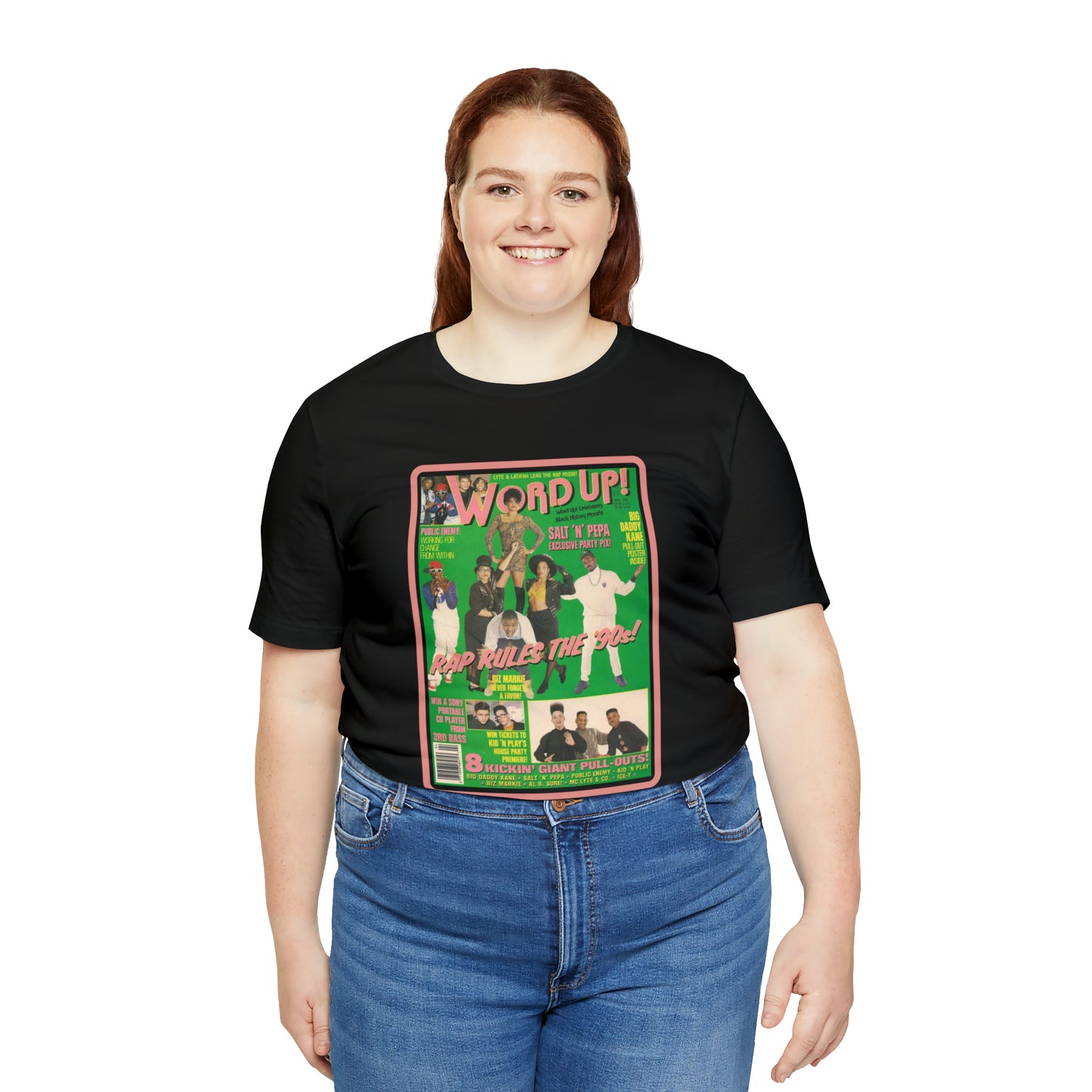 90s Throwback Word Up Magazine Unisex Jersey Short Sleeve Tee