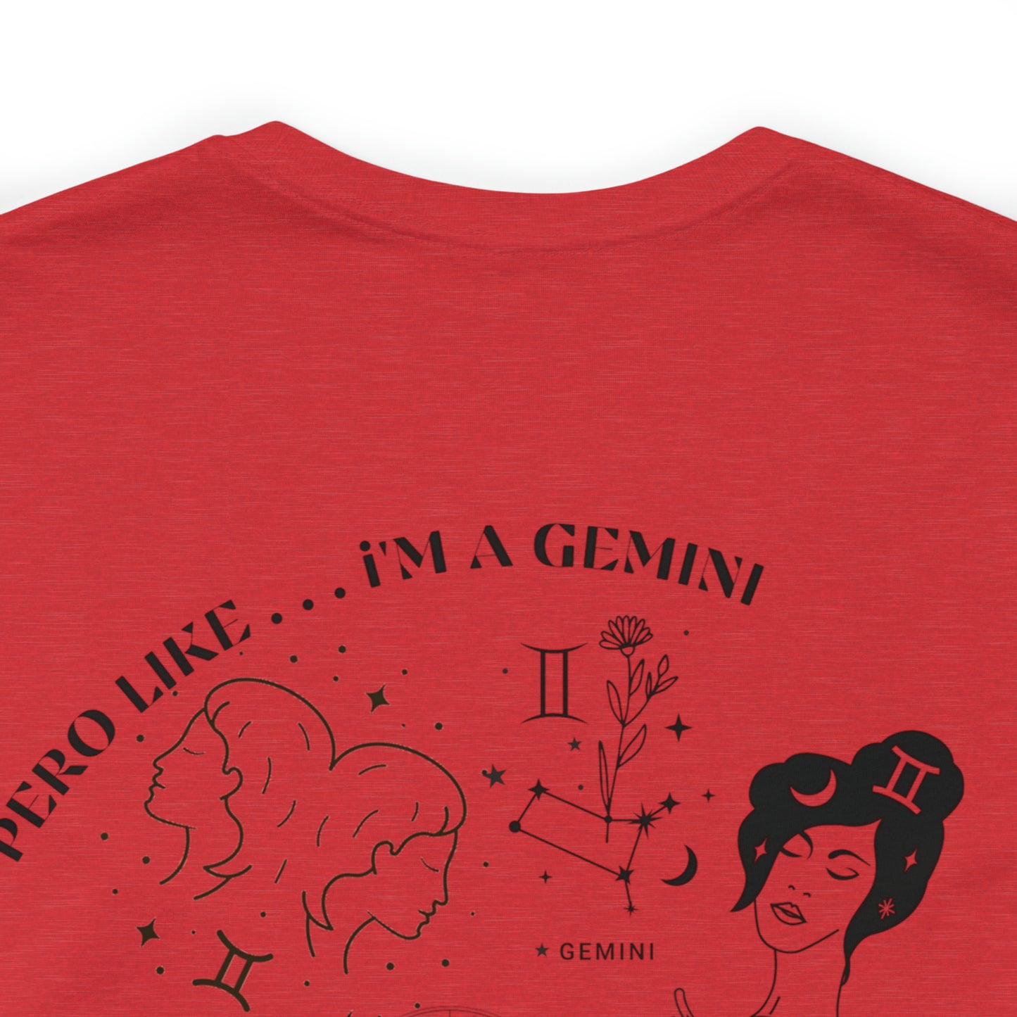 Zodiac Gemini - Astrology Unisex Jersey Short Sleeve Tee Front/Back Print