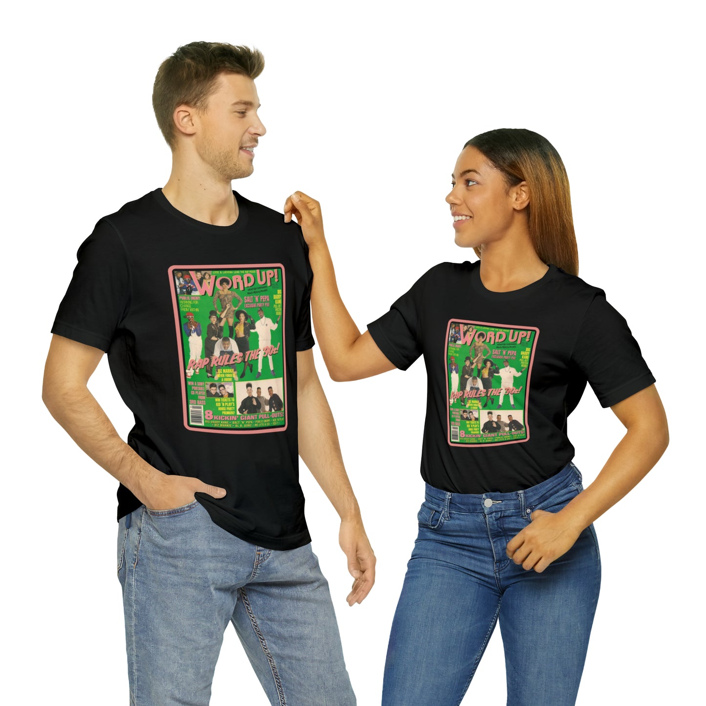 90s Throwback Word Up Magazine Unisex Jersey Short Sleeve Tee