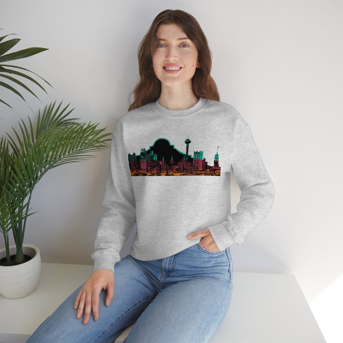 San Antonio Spurs Basketball Unisex Heavy Blend Crewneck Sweatshirt