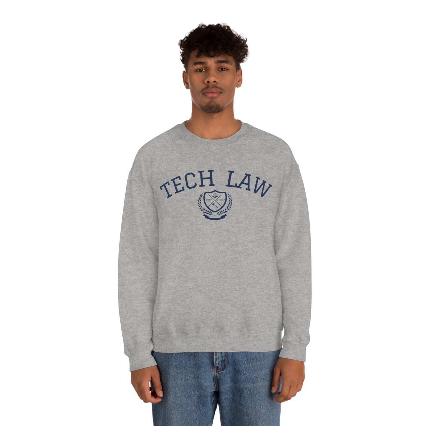 Tech Law Unisex Heavy Blend Crewneck Sweatshirt