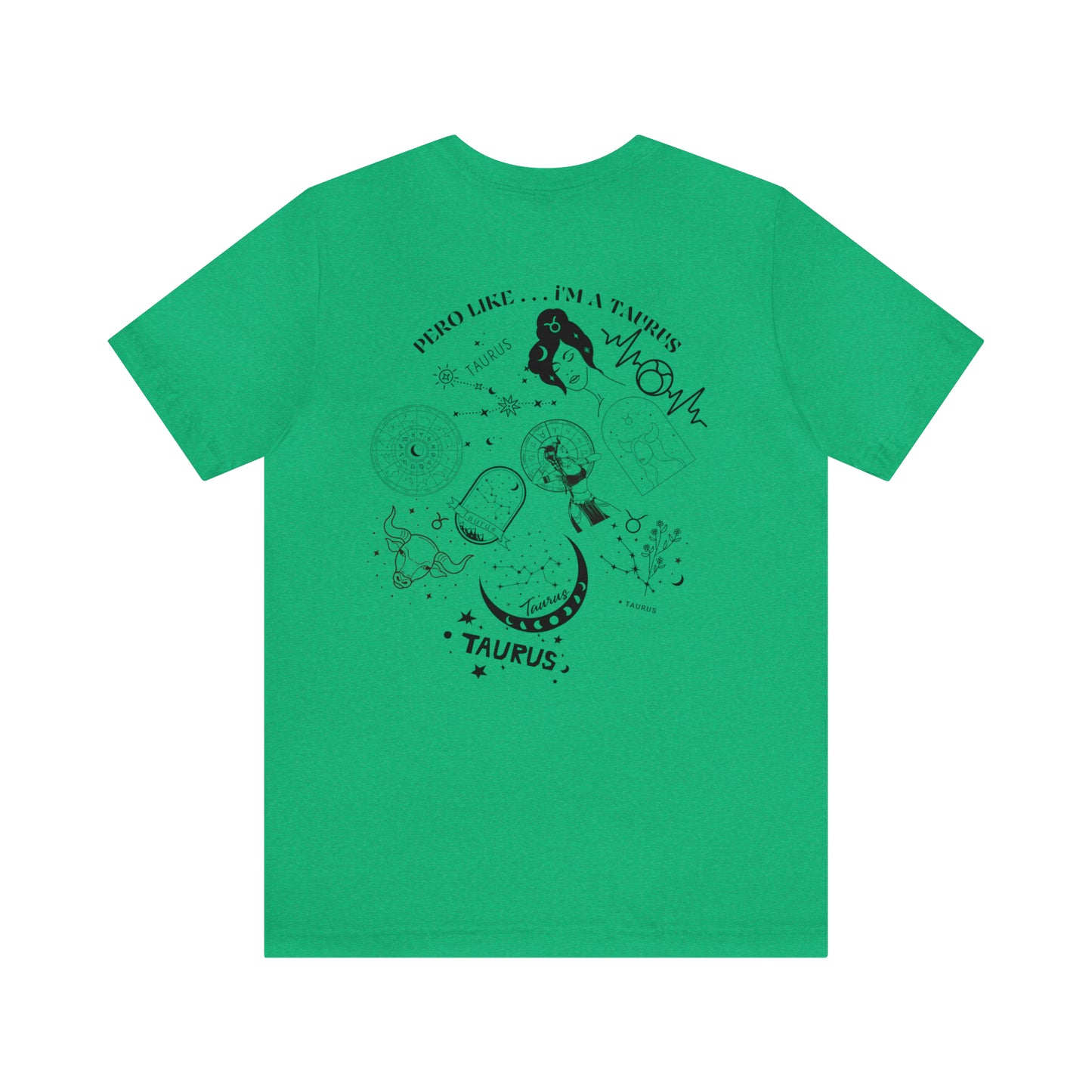 Zodiac Taurus - Astrology Unisex Jersey Short Sleeve Tee Front/Back Print