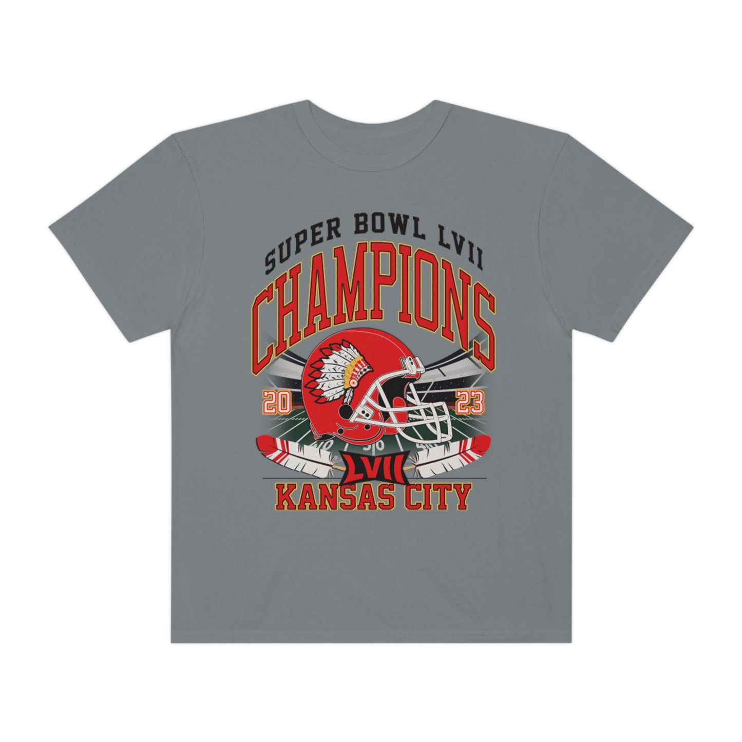 Kansas City Super Bowl Champions Football Unisex Garment-Dyed T-shirt