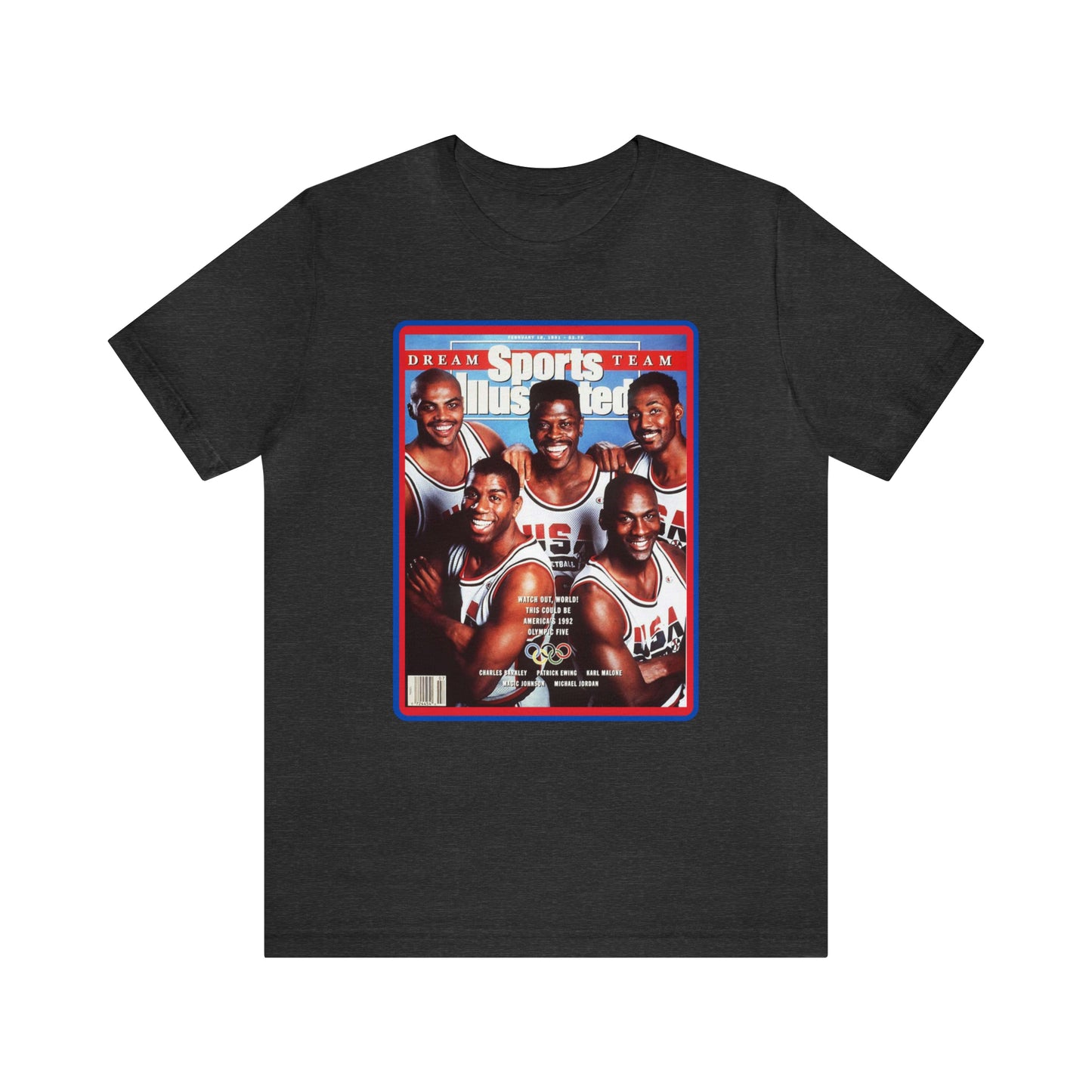 90s Throwback Dream Team Sports Illustrated Magazine Unisex Jersey Short Sleeve Tee