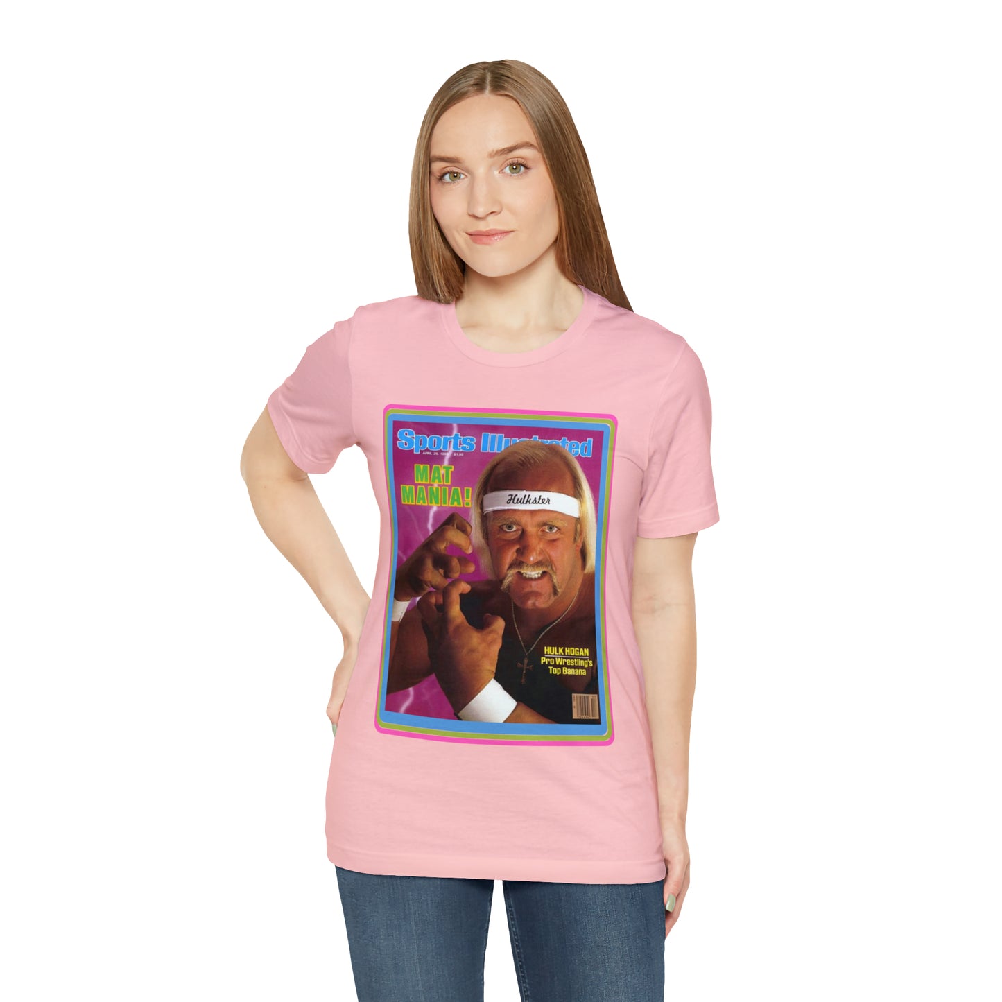 90s Throwback Hulk Hogan Sports Illustrated Magazine Unisex Jersey Short Sleeve Tee