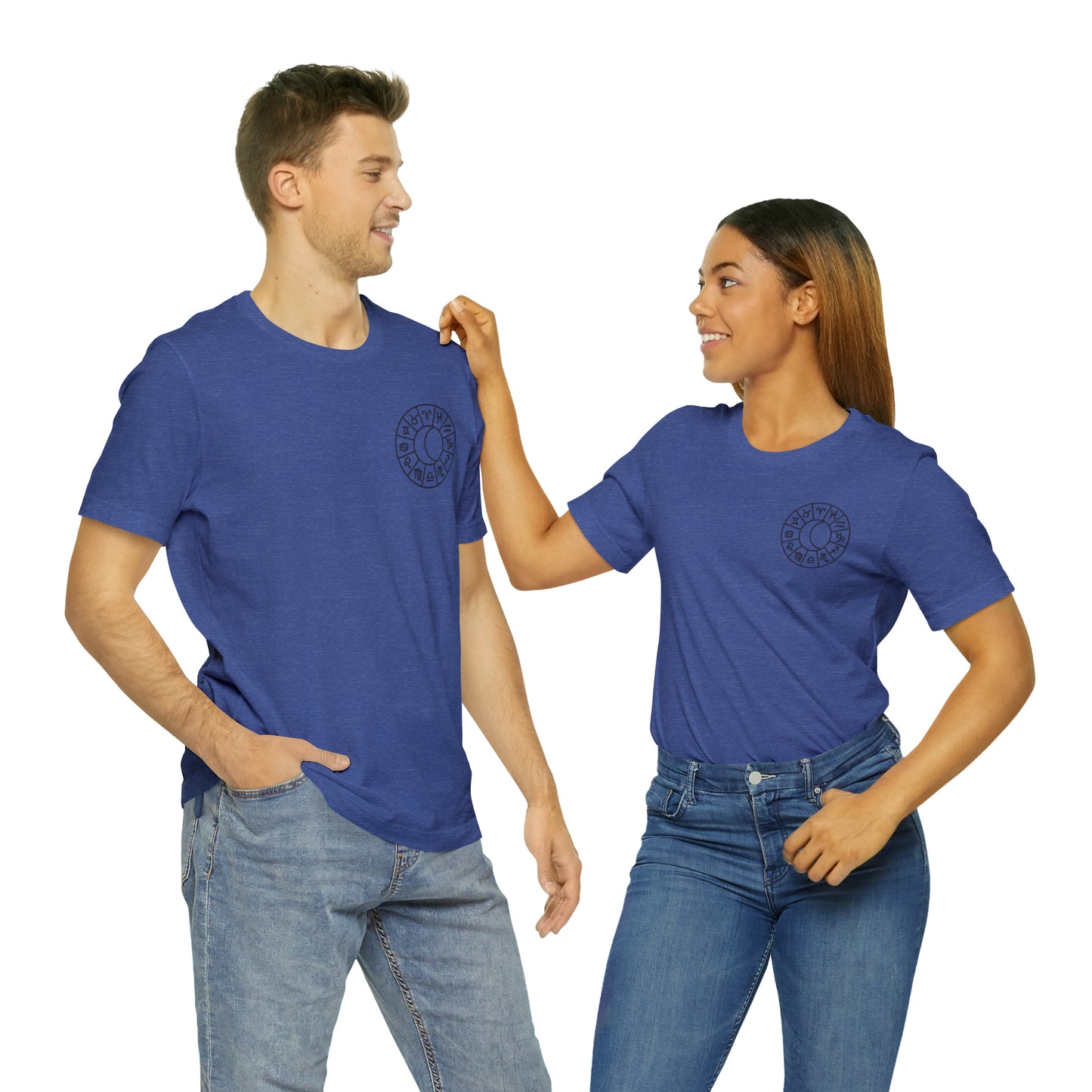 Zodiac Gemini - Astrology Unisex Jersey Short Sleeve Tee Front/Back Print