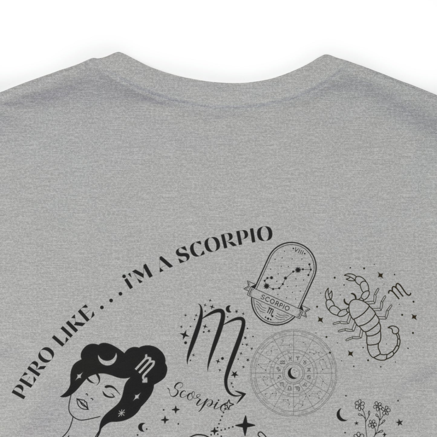 Zodiac Scorpio - Astrology Unisex Jersey Short Sleeve Tee Front/Back Print