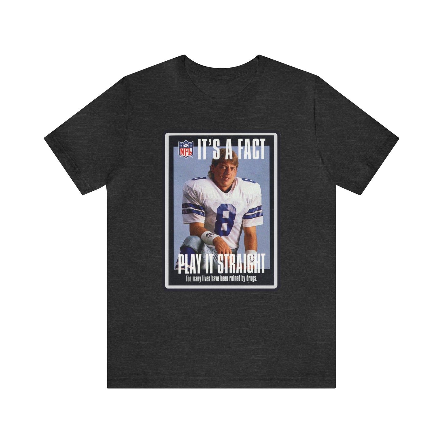 90s Throwback Dallas Cowboys Troy Aikman v2 Sports Illustrated Magazine Unisex Jersey Short Sleeve Tee