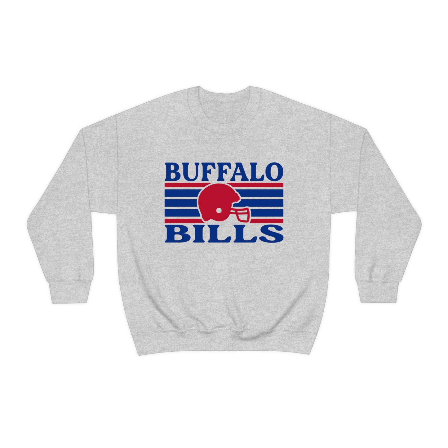 Retro Style Buffalo Football Unisex Heavy Blend Crewneck Sweatshirt