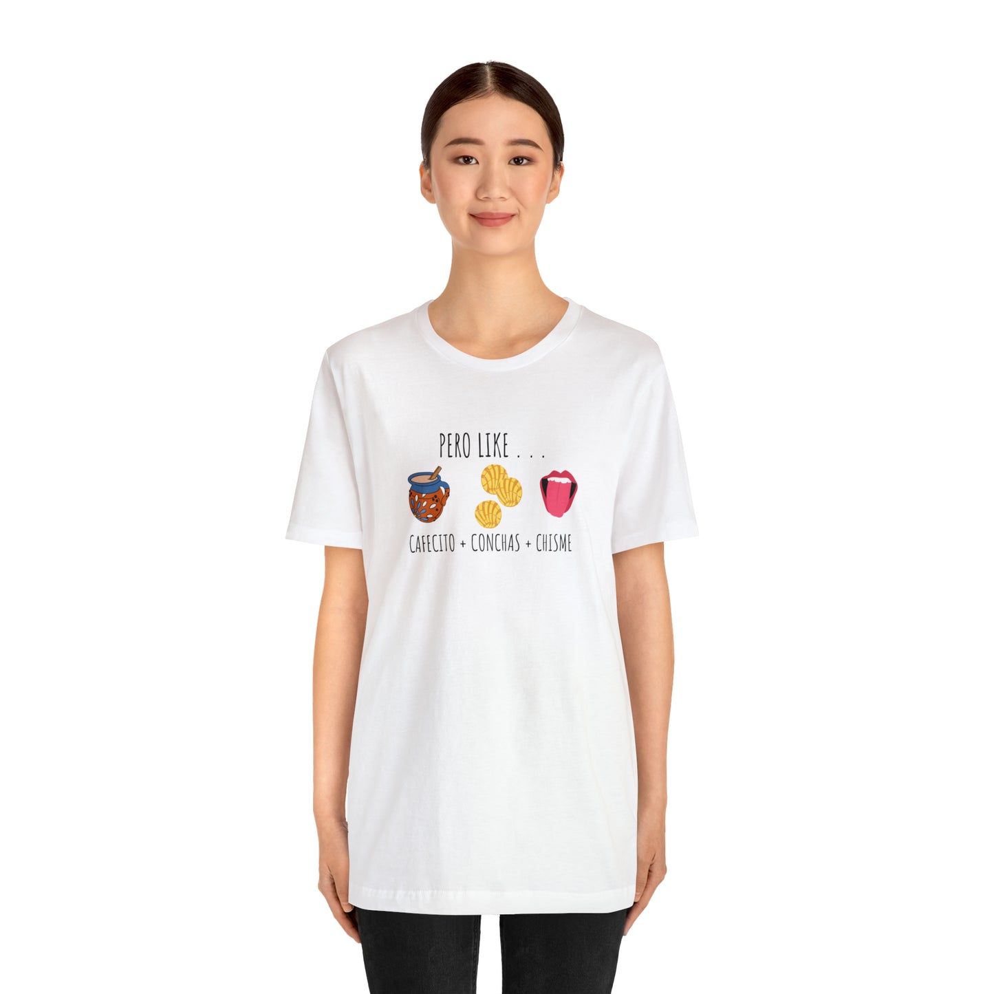 Cafecito, Conchas, & Chisme | Unisex Jersey Short Sleeve Tee