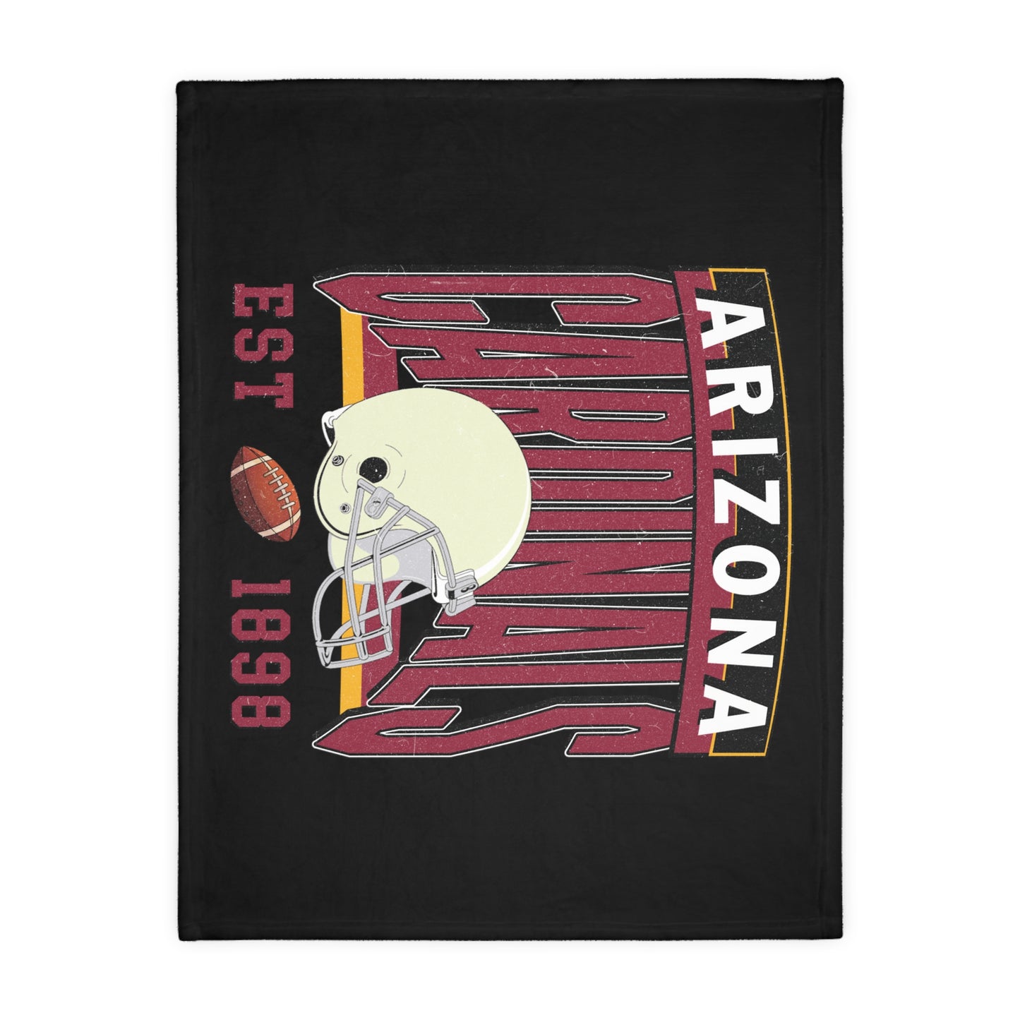 Arizona Football Velveteen Minky Throw Blanket