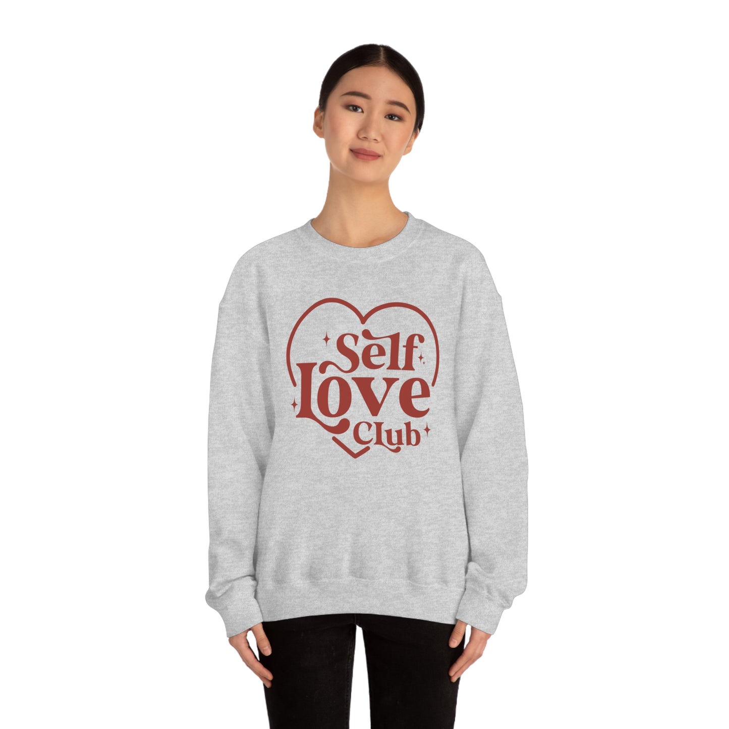 Self Love Club Valentines Day Unisex Heavy Blend Crewneck Sweatshirt