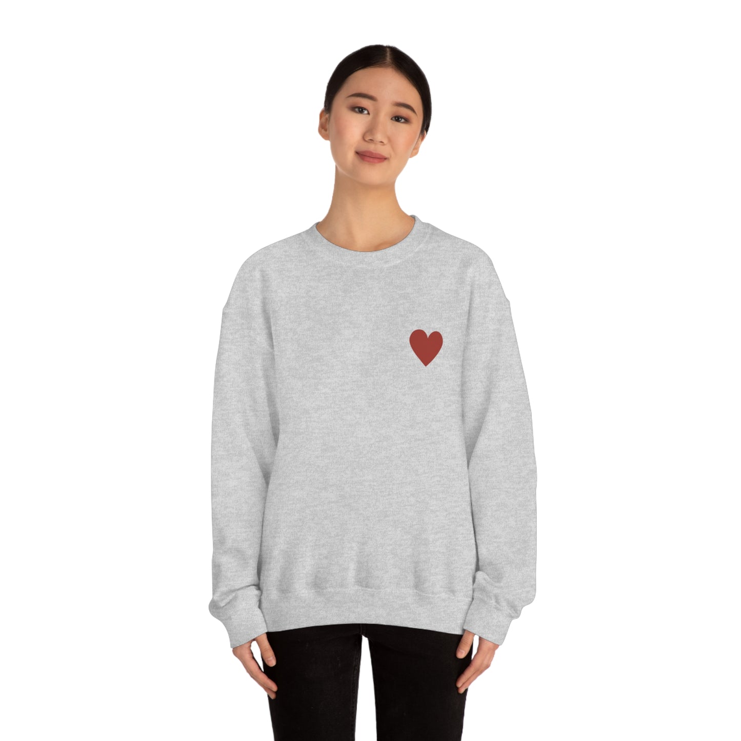 Heart Self Love Club Valentines Day Unisex Heavy Blend Crewneck Sweatshirt Front/Back Print
