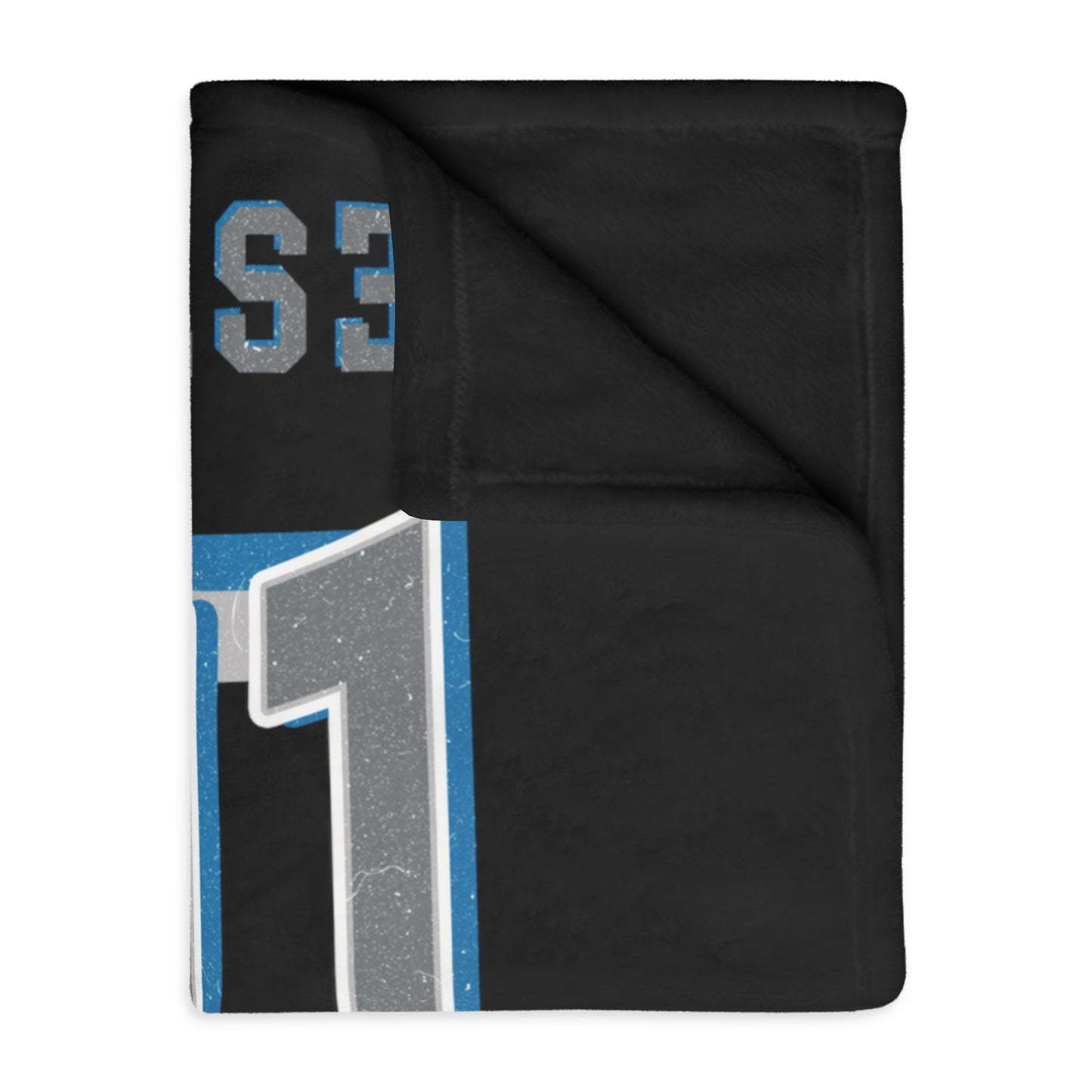 Detroit Football Velveteen Minky Throw Blanket