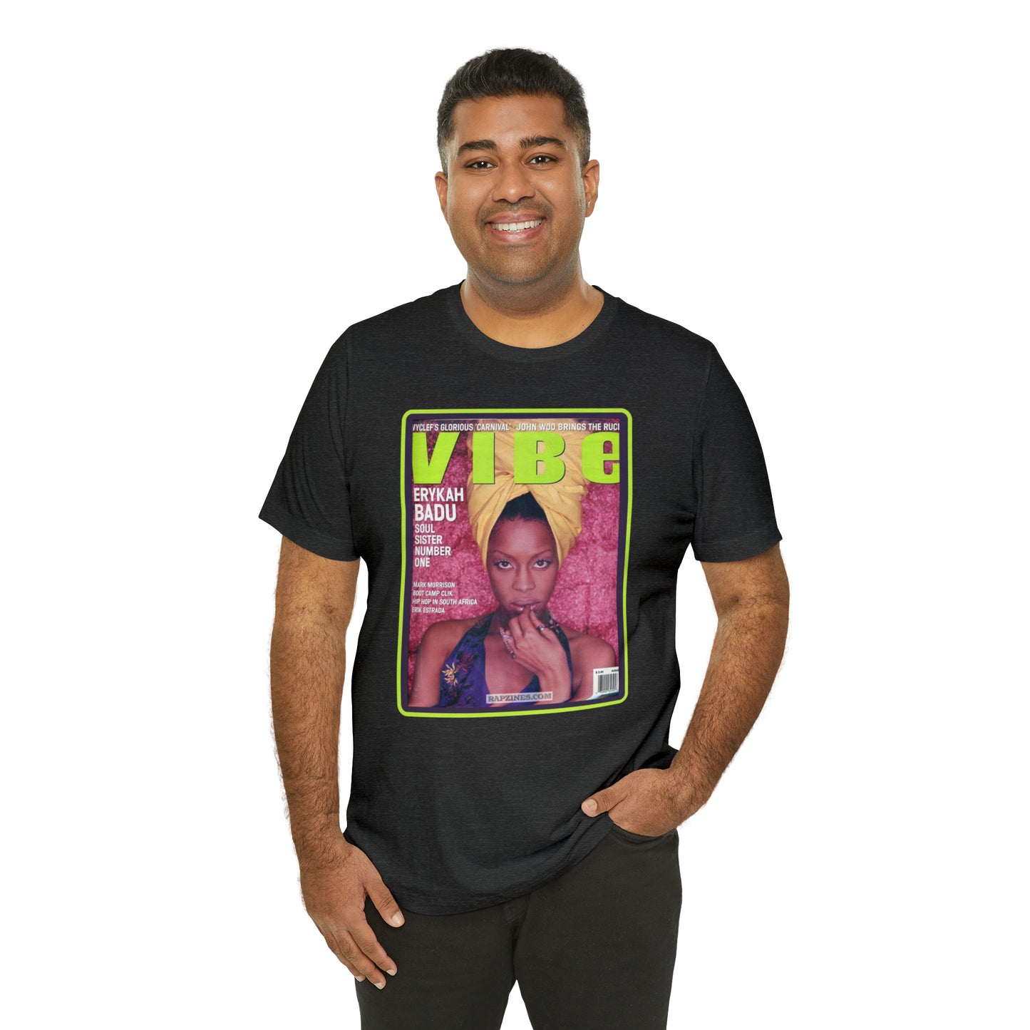 90s Throwback Erykah Badu Vibe Magazine Unisex Jersey Short Sleeve Tee