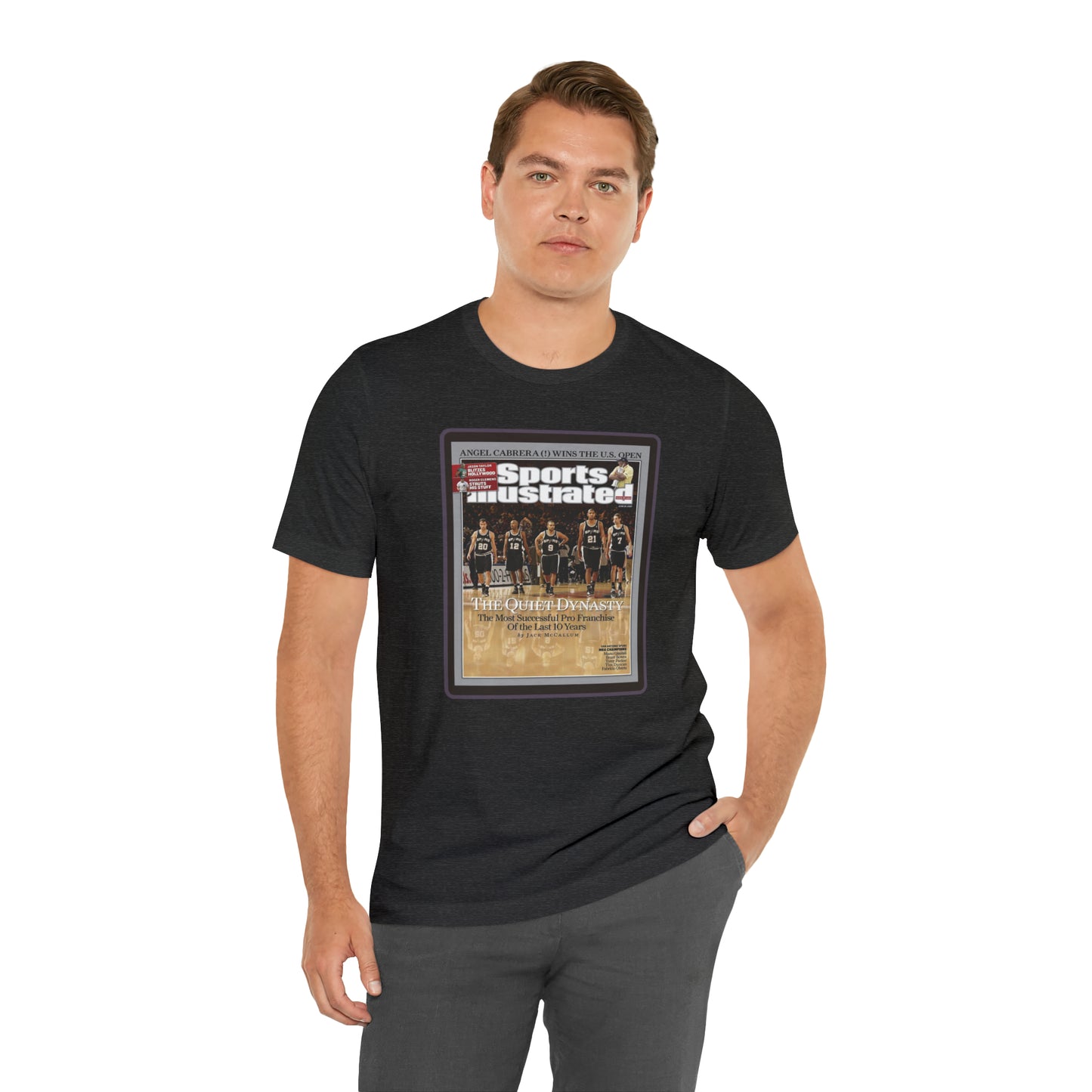 90s Throwback Spurs Basketball Sports Illustrated Unisex Jersey Short Sleeve Tee