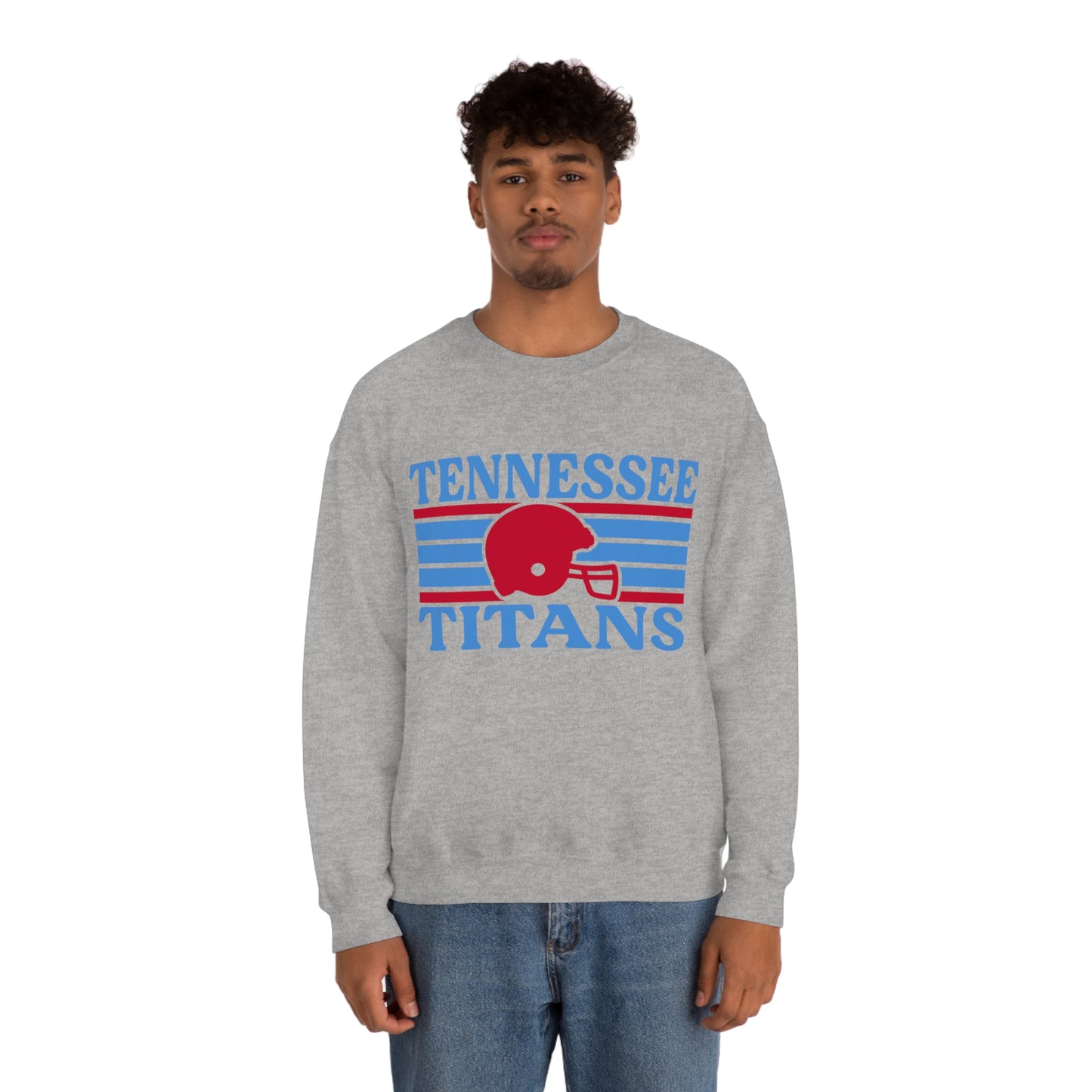 Retro Style Tennessee Football Unisex Heavy Blend Crewneck Sweatshirt