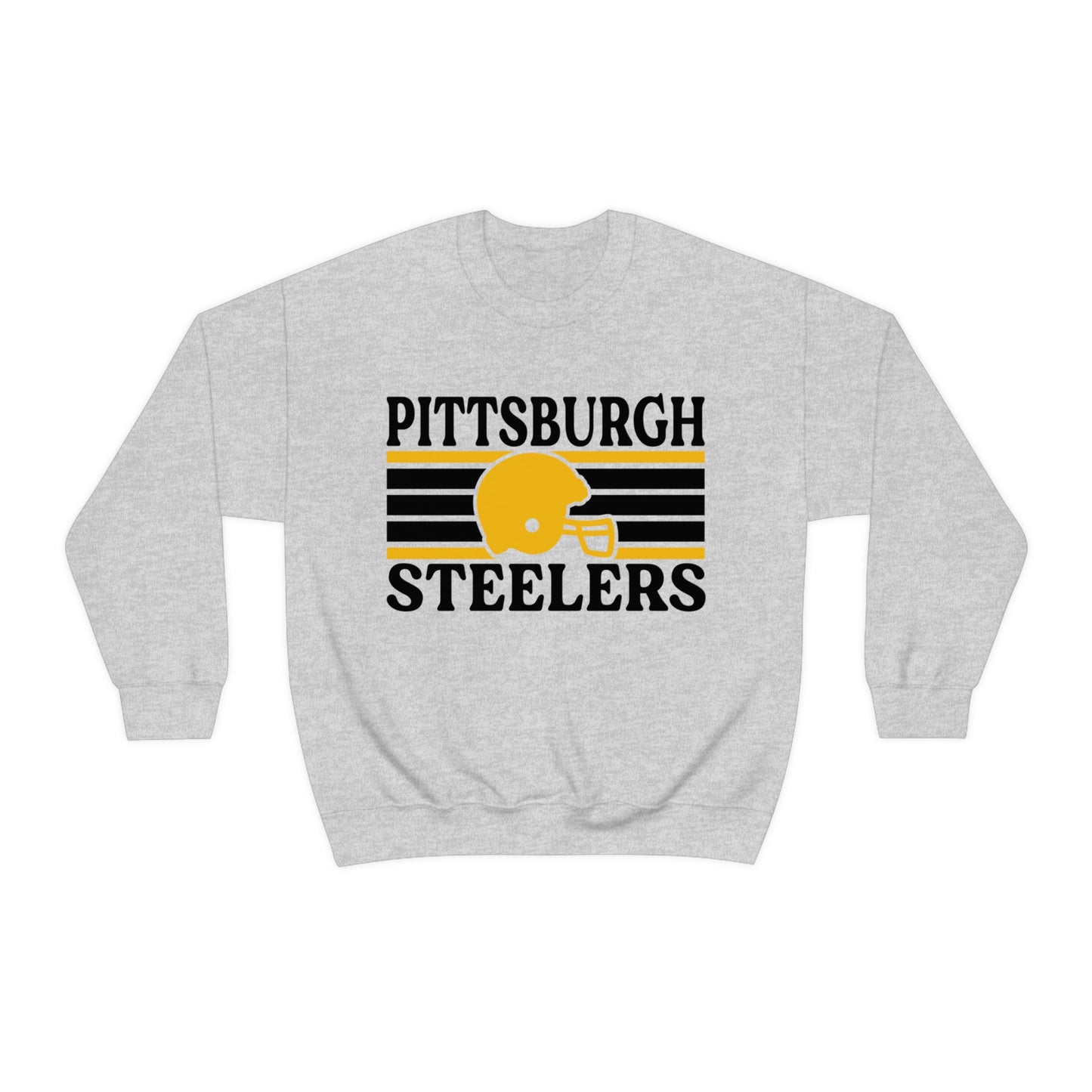 Retro Style Pittsburgh Football Unisex Heavy Blend Crewneck Sweatshirt