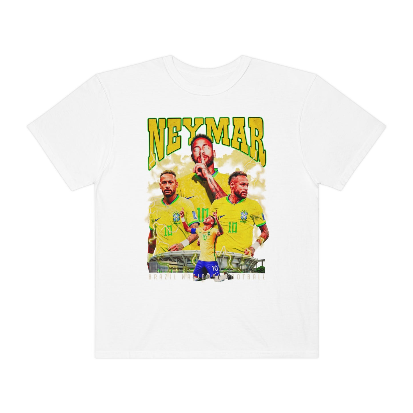 Neymar Soccer Unisex Garment-Dyed T-shirt
