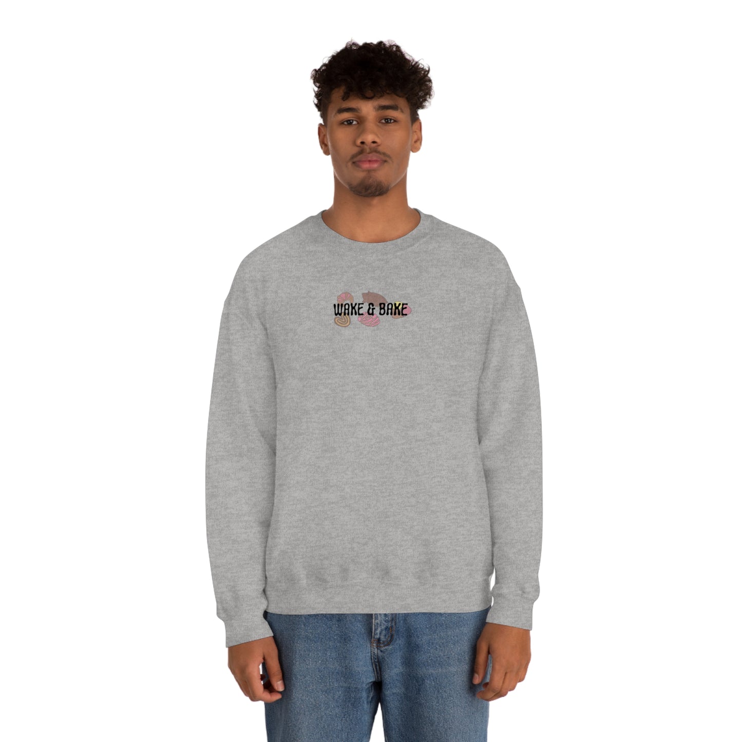Wake & Bake Pan Dulce Unisex Heavy Blend Crewneck Sweatshirt