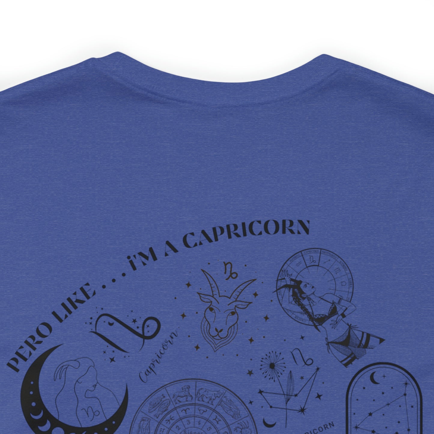 Zodiac Capricorn - Astrology Unisex Jersey Short Sleeve Tee Front/Back Print