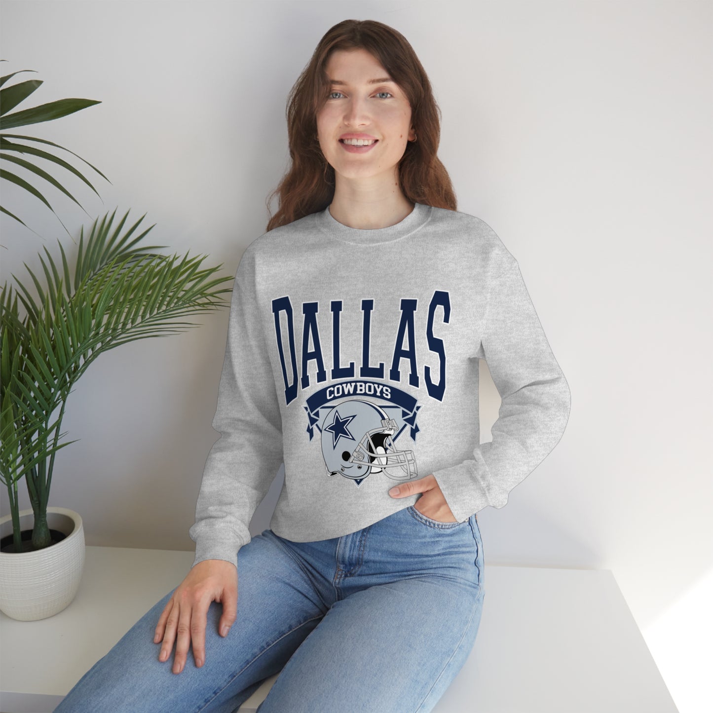 Dallas Cowboys Football Unisex Heavy Blend Crewneck Sweatshirt