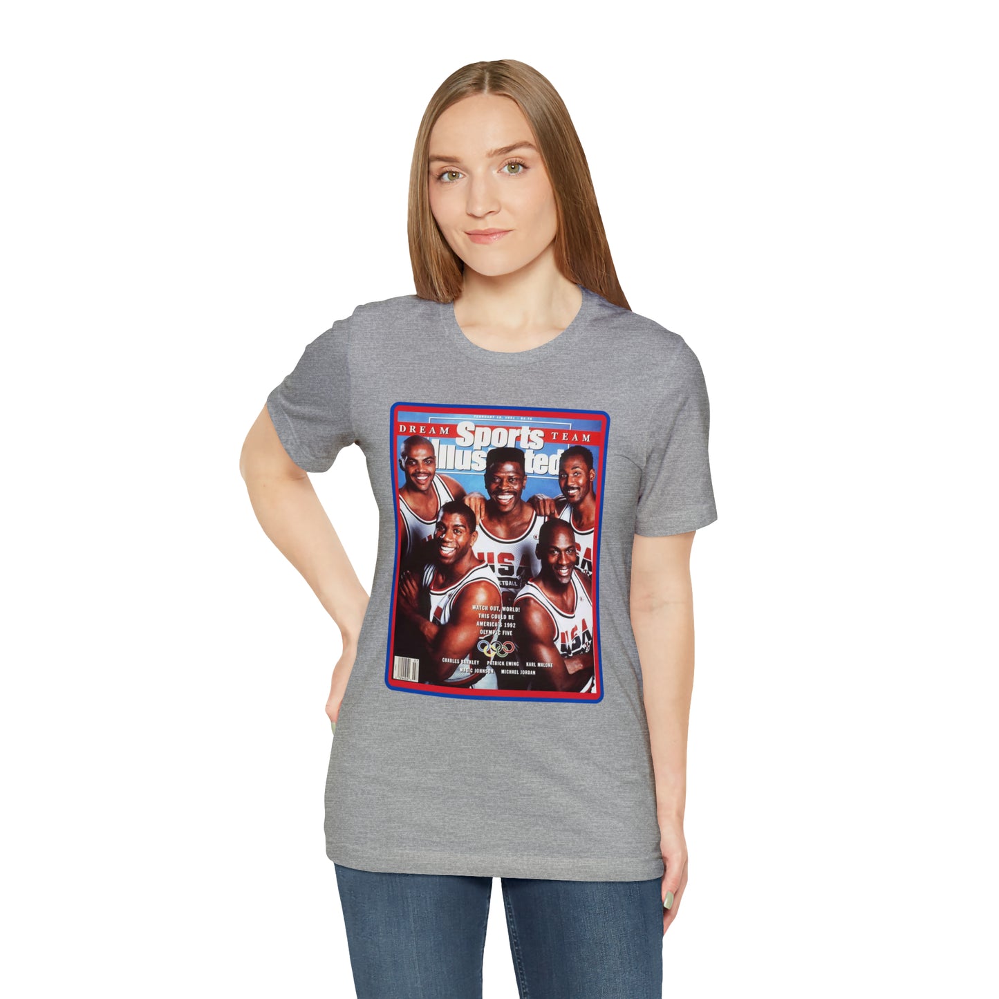 90s Throwback Dream Team Sports Illustrated Magazine Unisex Jersey Short Sleeve Tee