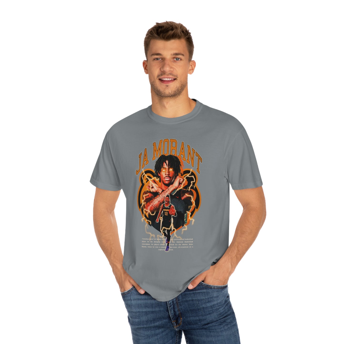 Ja Morant Memphis Basketball Unisex Garment-Dyed T-shirt