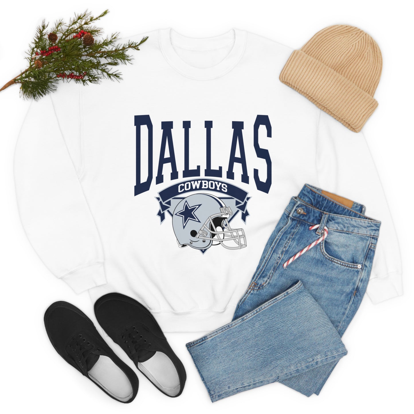 Dallas Cowboys Football Unisex Heavy Blend Crewneck Sweatshirt