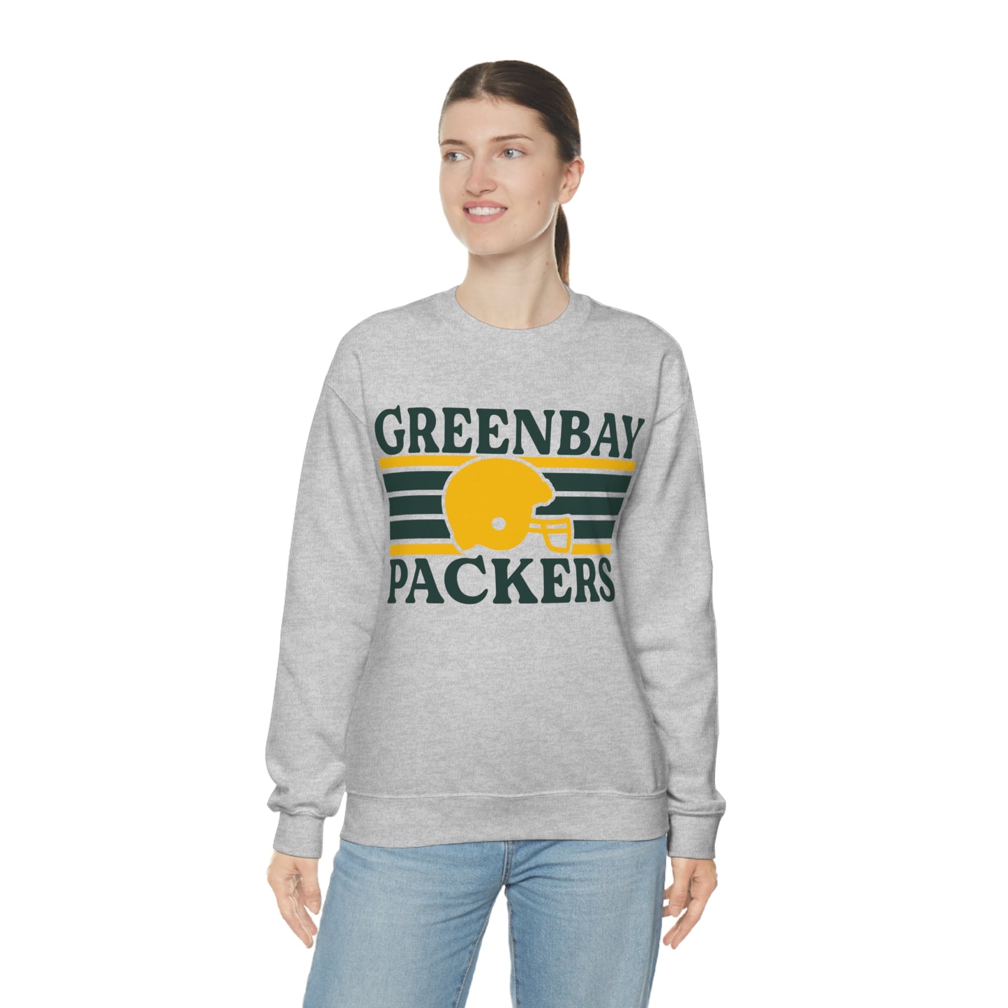 Retro Style Green Bay Football Unisex Heavy Blend Crewneck Sweatshirt