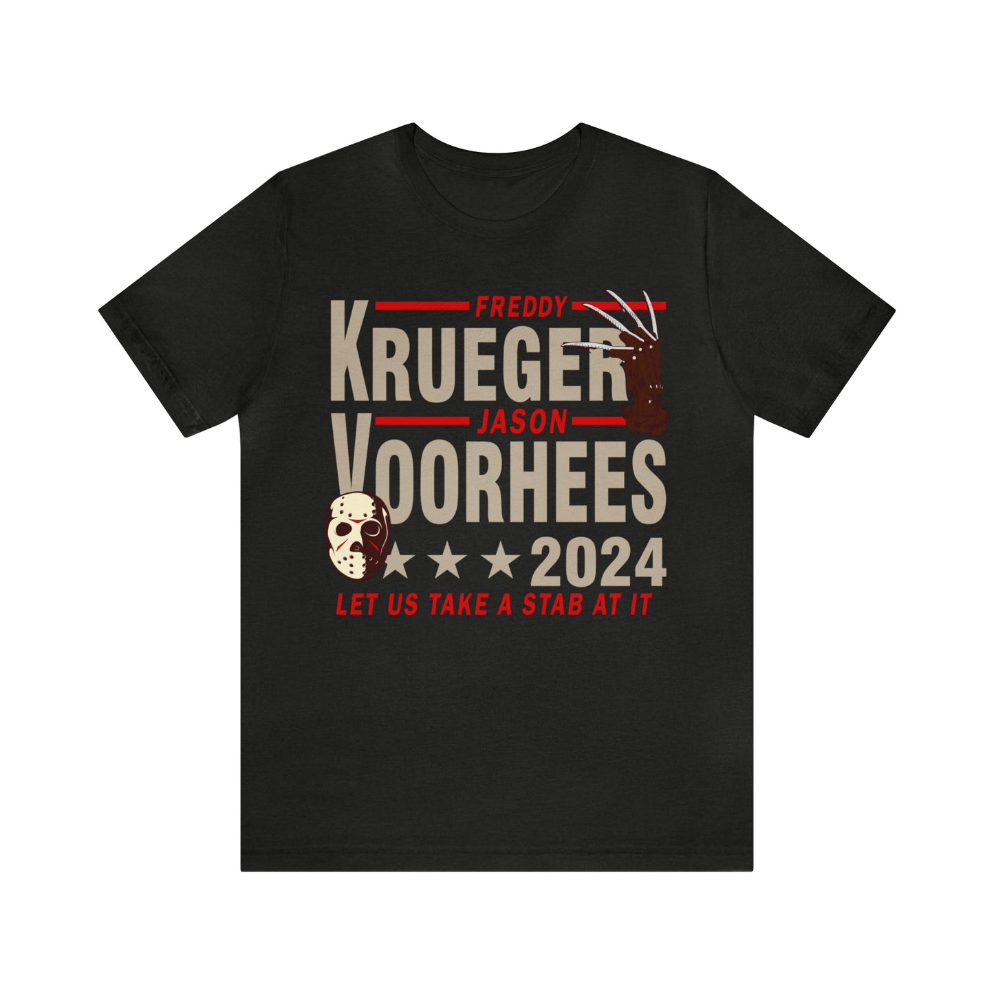 Freddy Krueger Jason Voorhees 2024 | Unisex Jersey Short Sleeve Tee