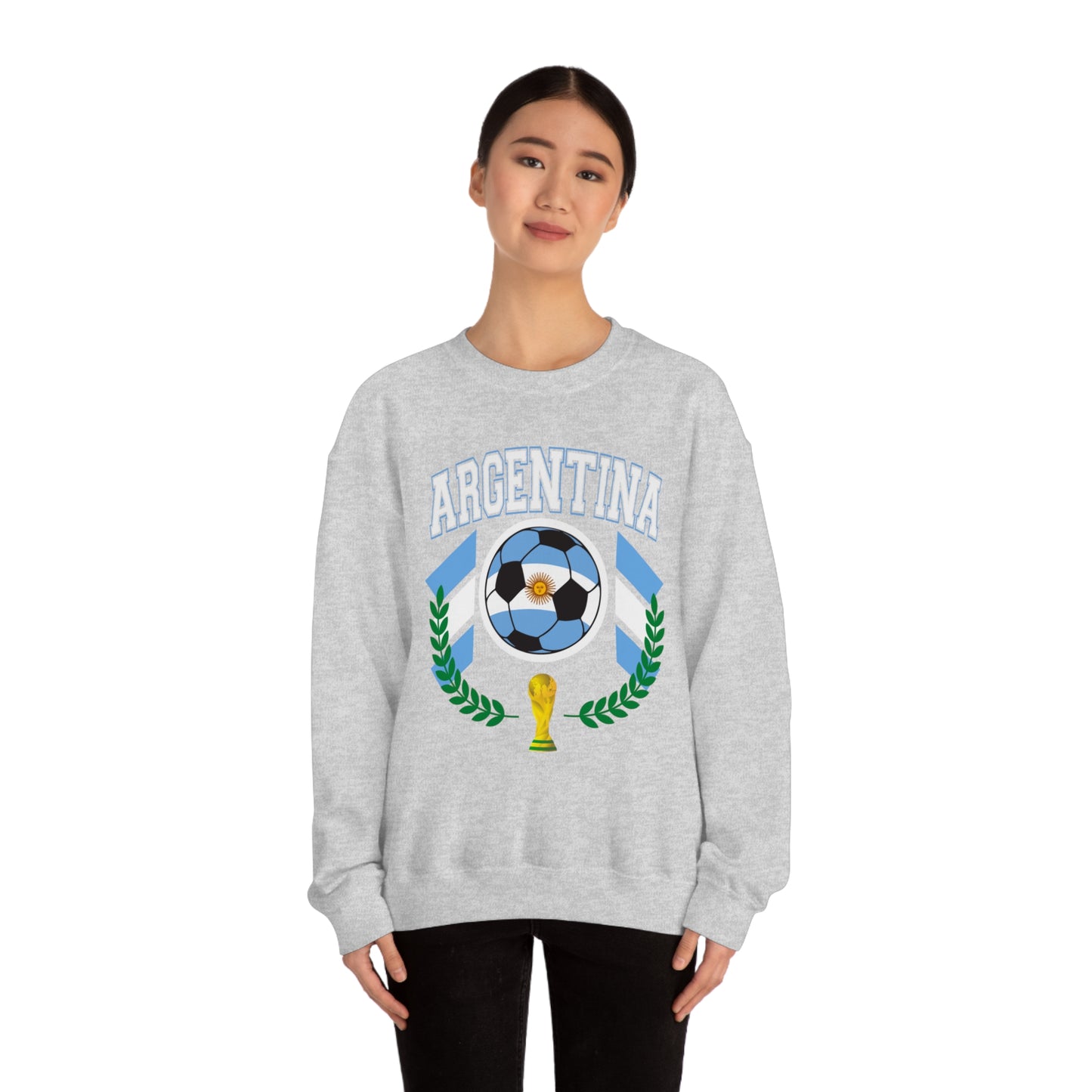 Argentina World Cup Soccer Unisex Heavy Blend Crewneck Sweatshirt