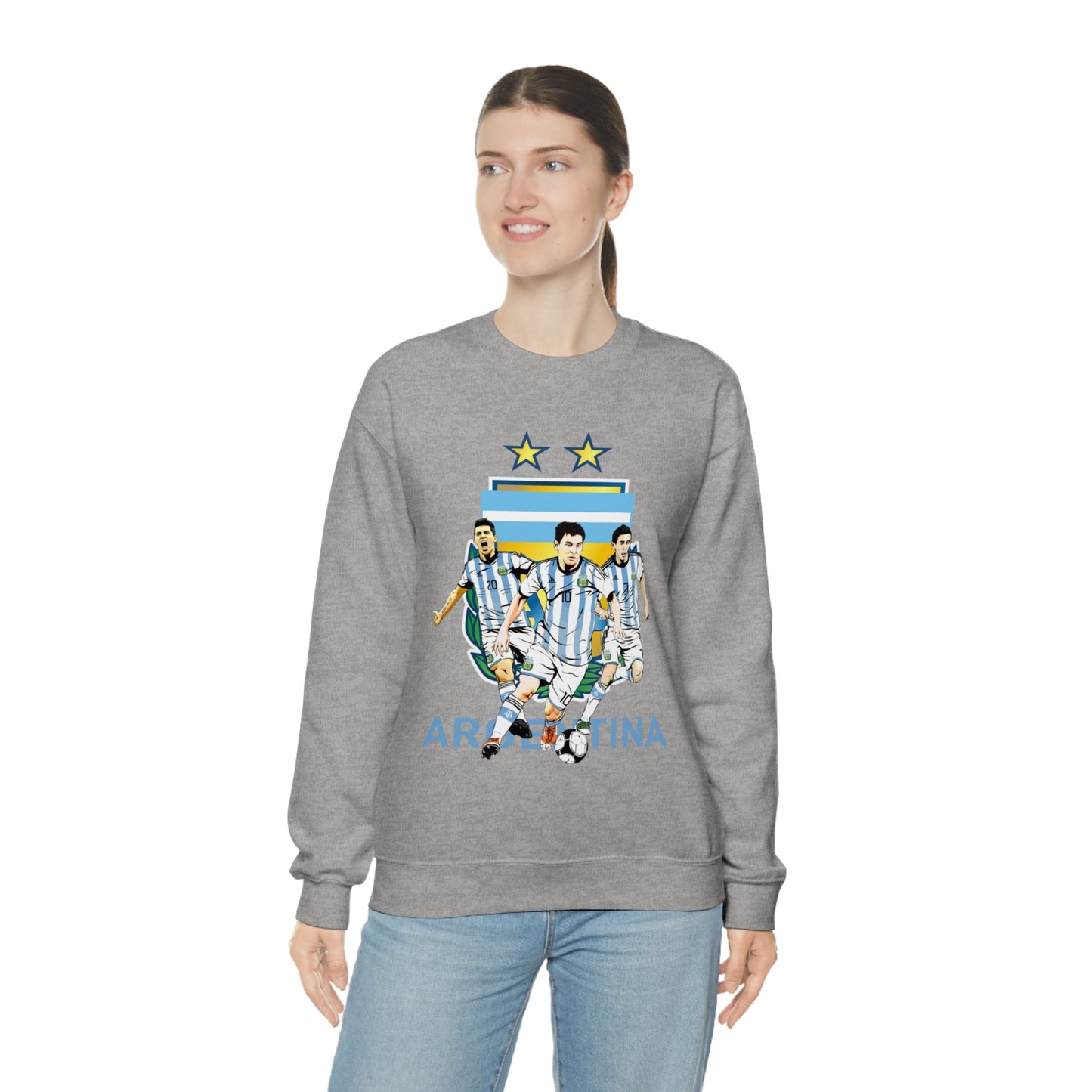 Argentina Soccer Unisex Heavy Blend Crewneck Sweatshirt