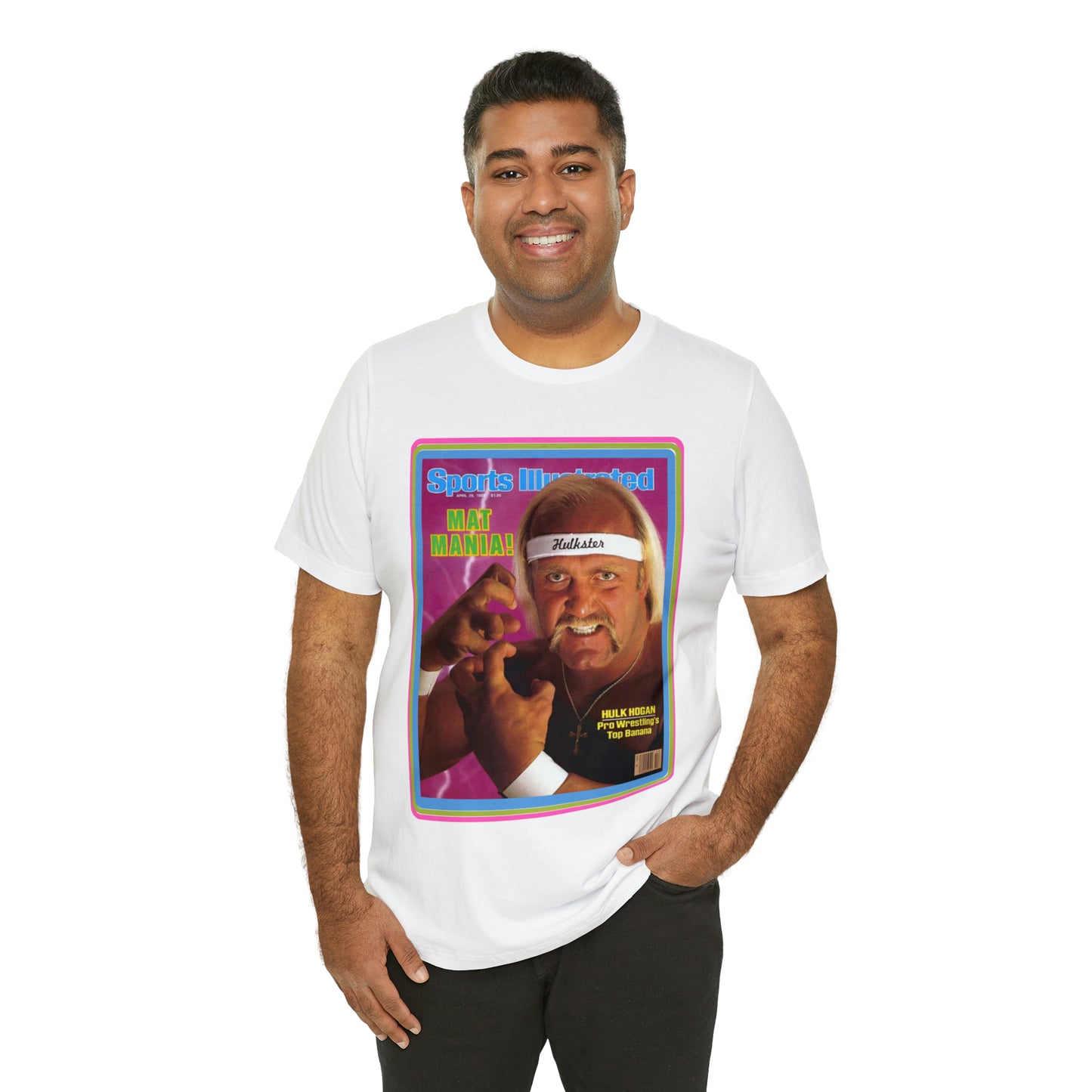 90s Throwback Hulk Hogan Sports Illustrated Magazine Unisex Jersey Short Sleeve Tee