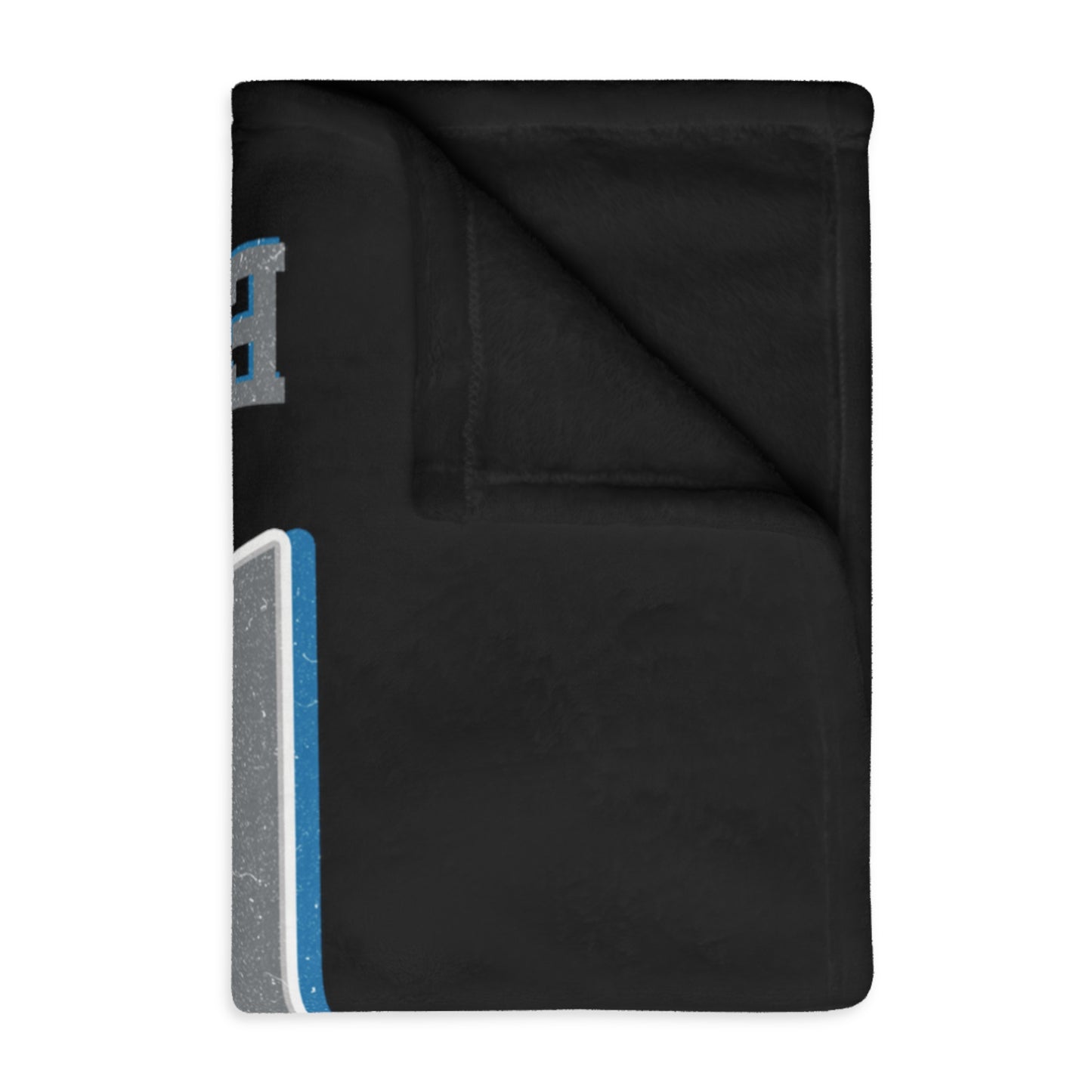 Detroit Football Velveteen Minky Throw Blanket