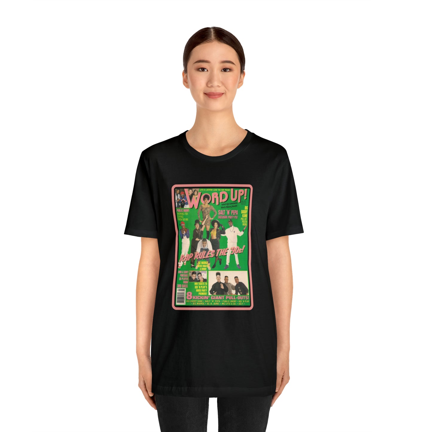 90s Throwback Word Up Magazine Unisex Jersey Short Sleeve Tee
