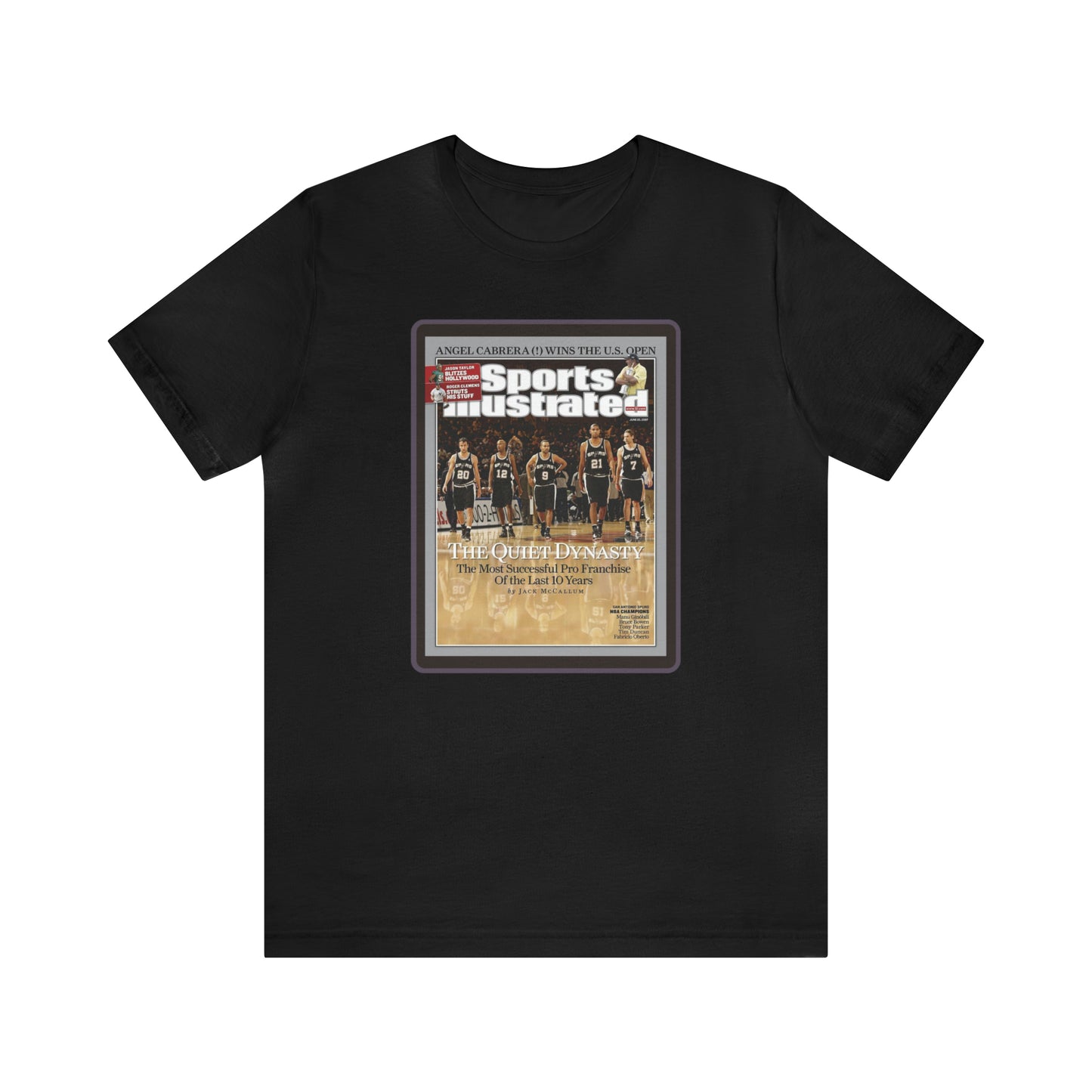 90s Throwback Spurs Basketball Sports Illustrated Unisex Jersey Short Sleeve Tee