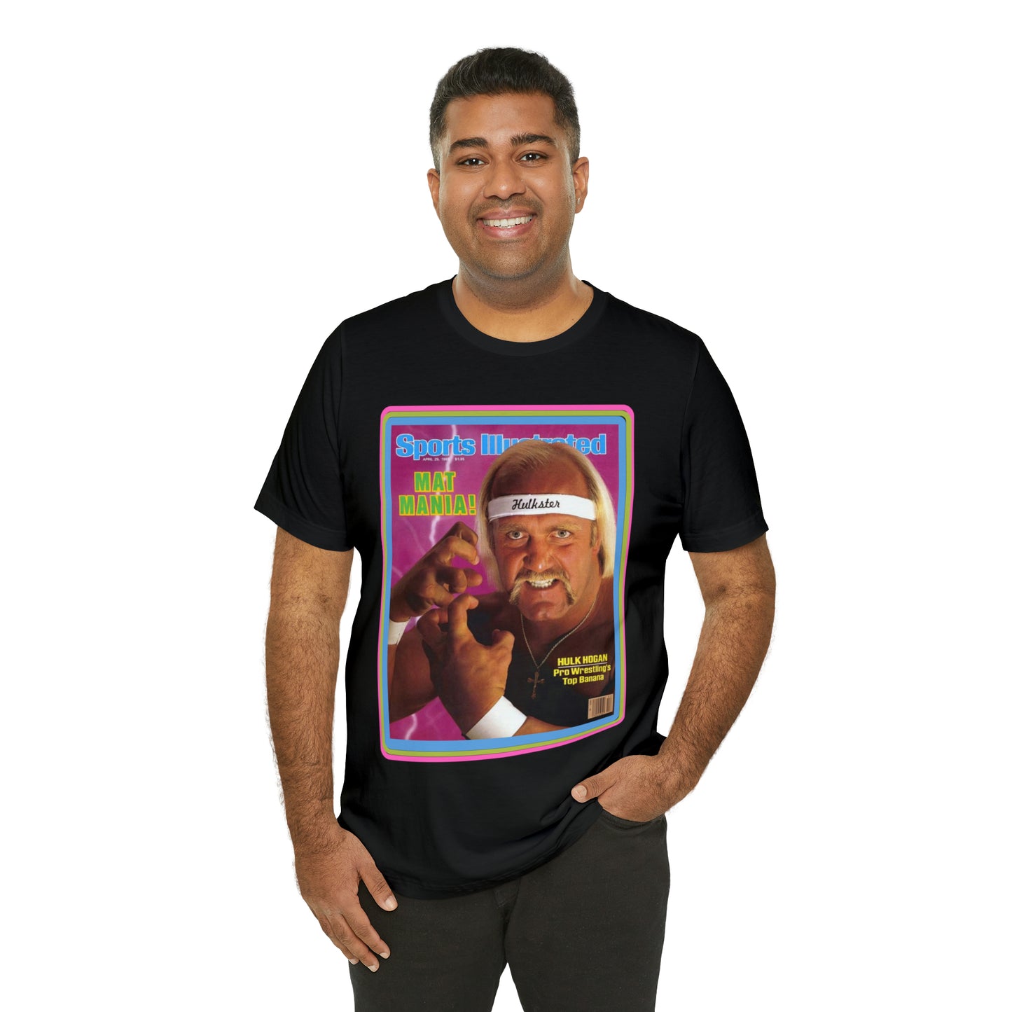 90s Throwback Hulk Hogan Sports Illustrated Magazine Unisex Jersey Short Sleeve Tee