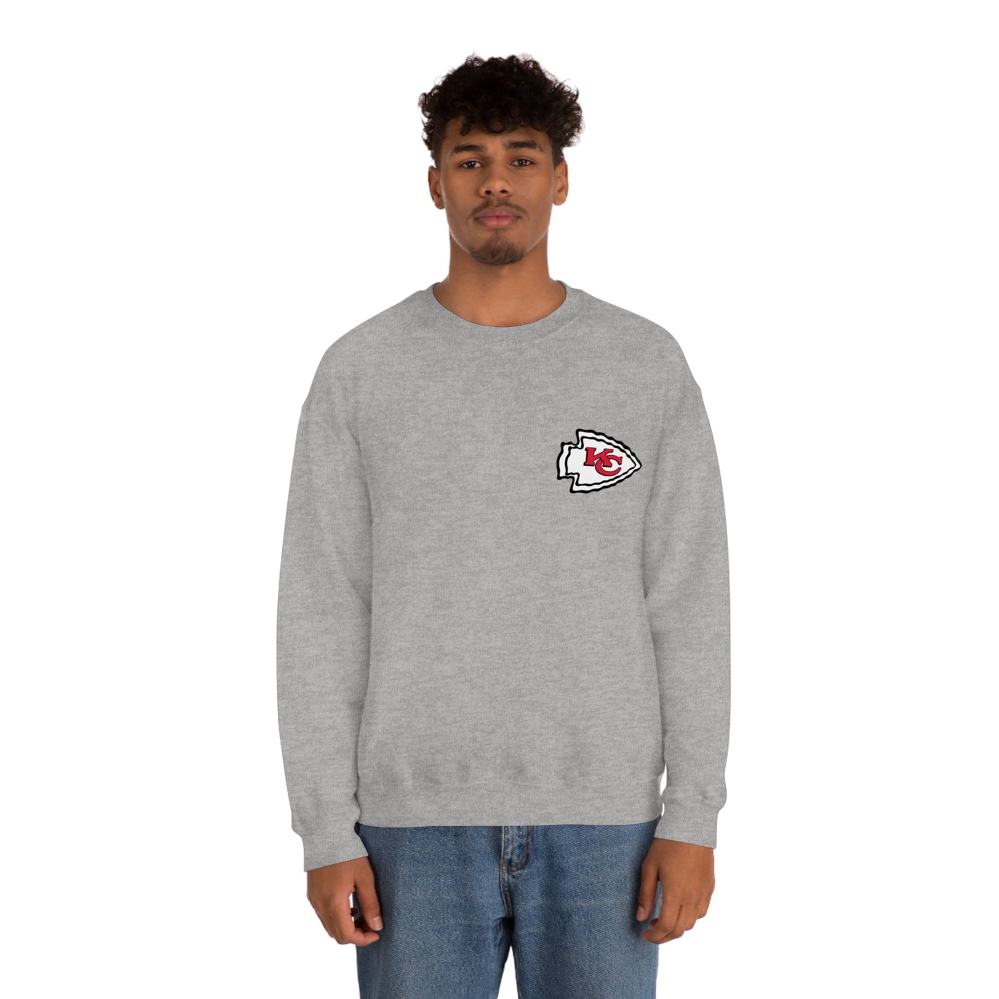 Kansas Mahomes Football Unisex Heavy Blend Crewneck Sweatshirt Front/Back Print
